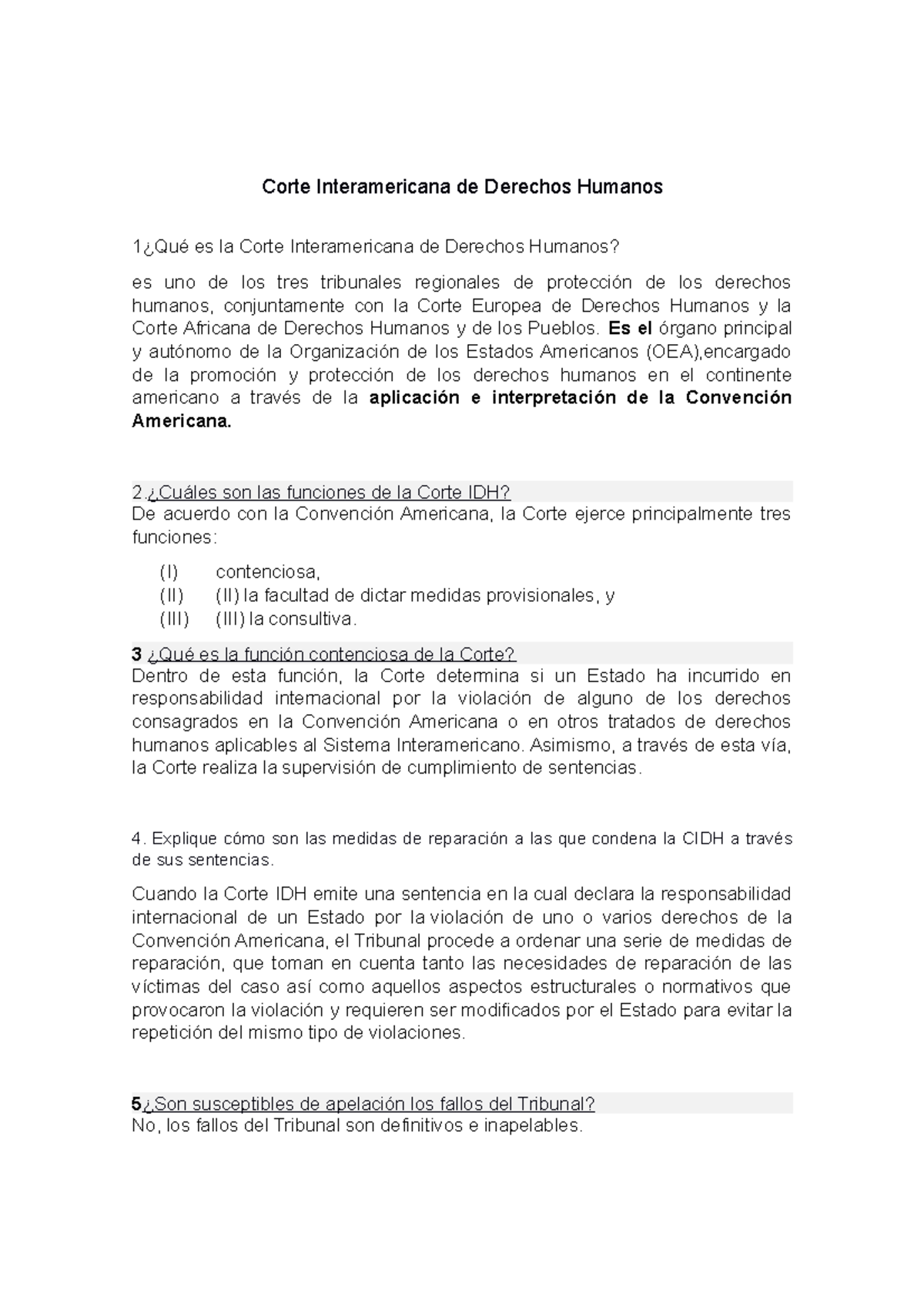 CIDH-2 - TTATREA - Corte Interamericana de Derechos Humanos 1¿Qué es la ...