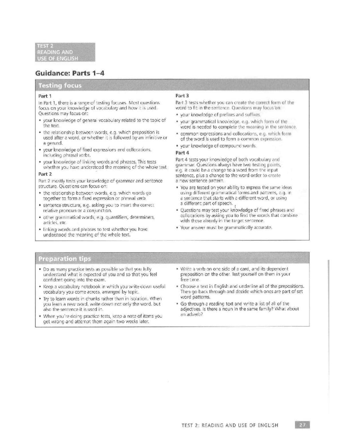 Mock Exam 2 - mock exam para practicar - TEST 2 READING AND USE OF ...