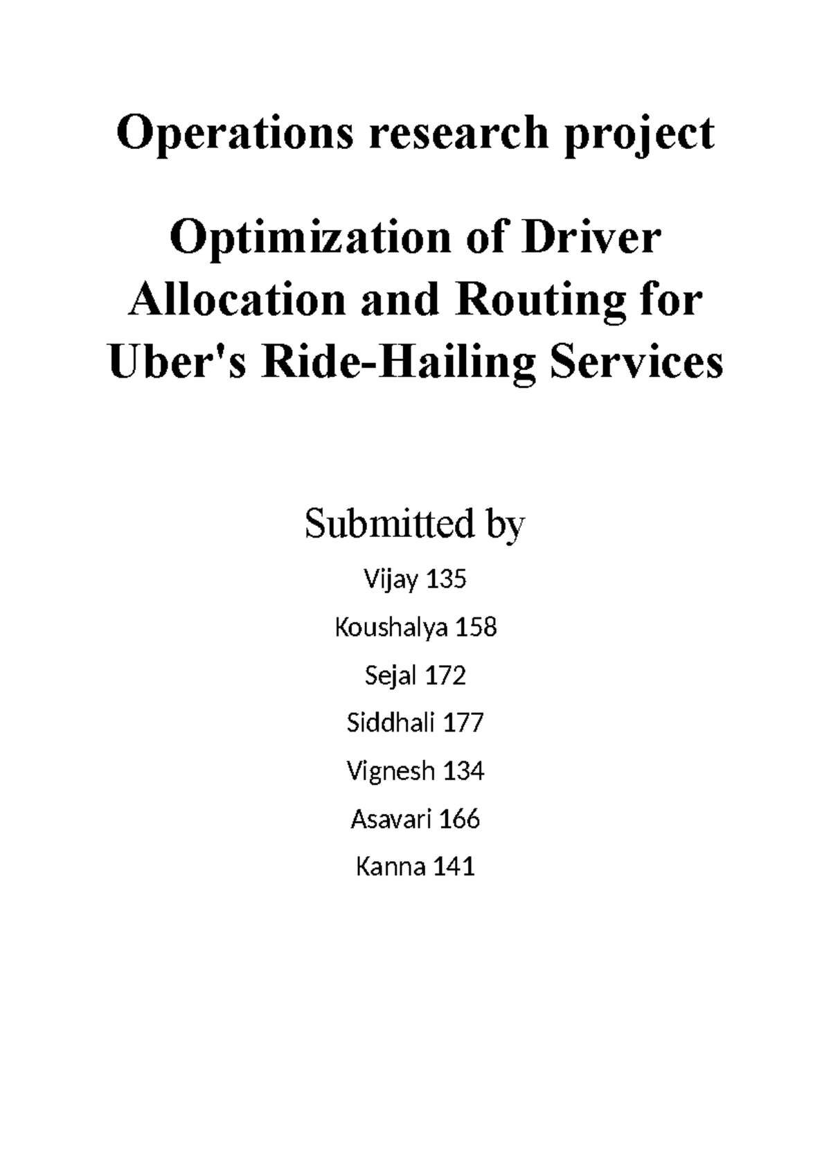 Optimizing Driver Allocation & Routing in Uber's Ride-Hailing Services ...