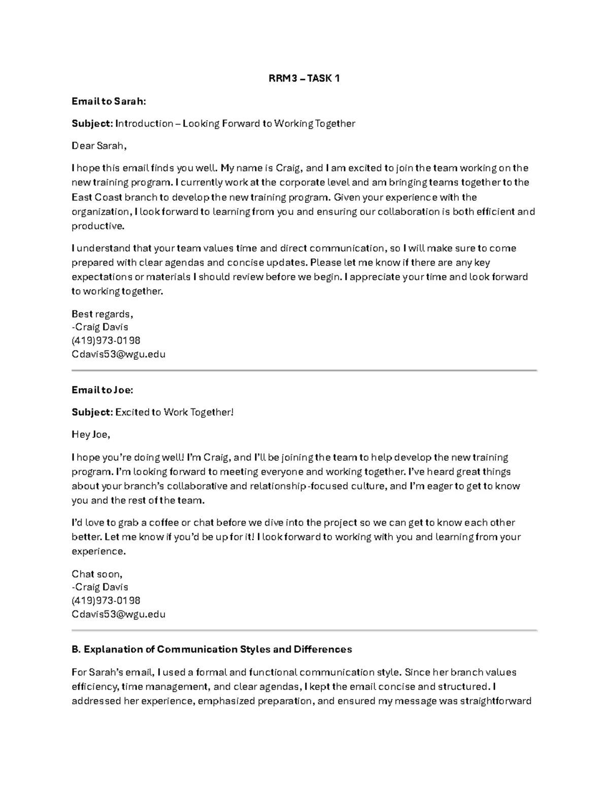 D354 Task 1: Workforce Planning & Job Analysis Strategies - Studocu