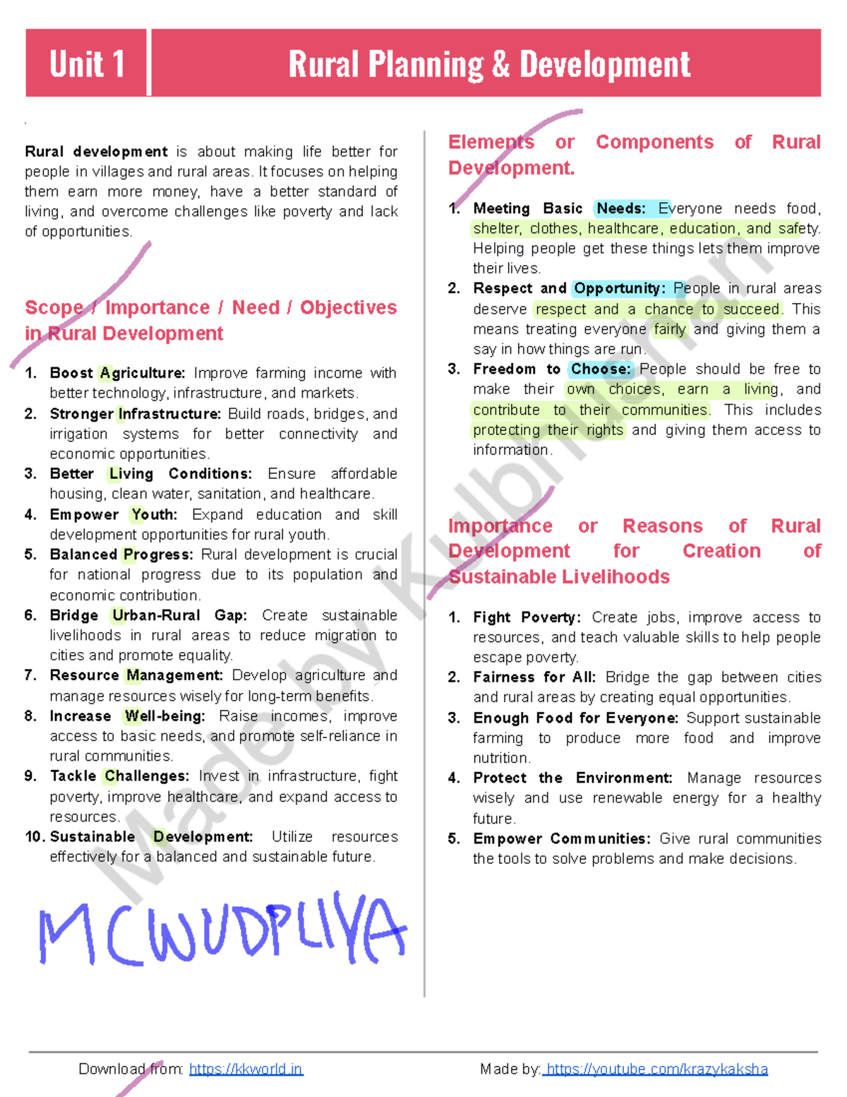 Rural, administration and adminstrative planning (RDAP) Notes - Unit 1 ...