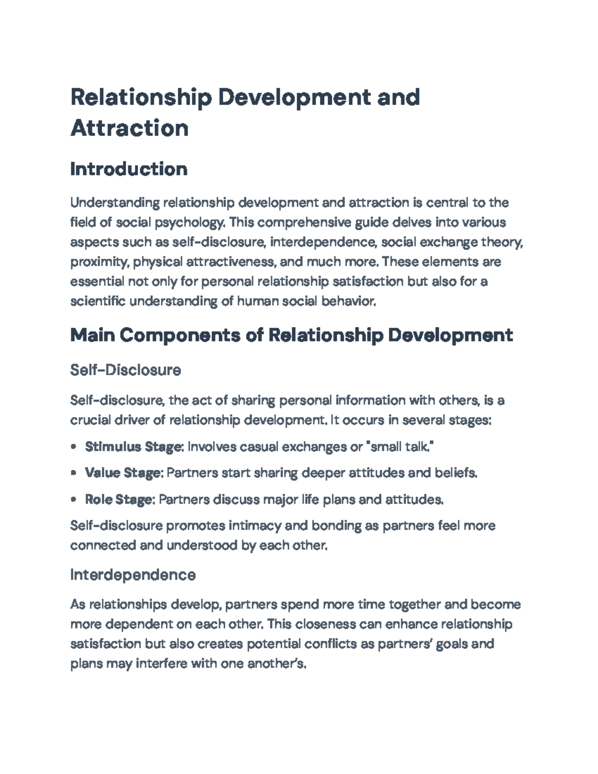 Understanding Relationship Development and Attraction in Psychology ...