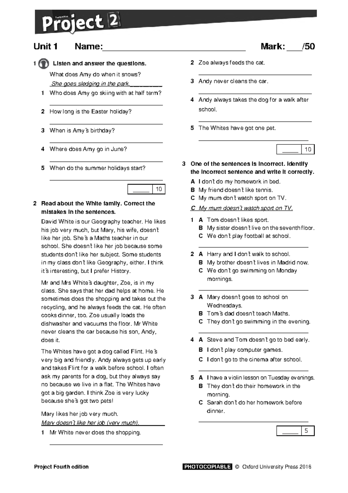477787356 Project 2 Fourth Edition Tests 1-6 Answer Key - Studocu