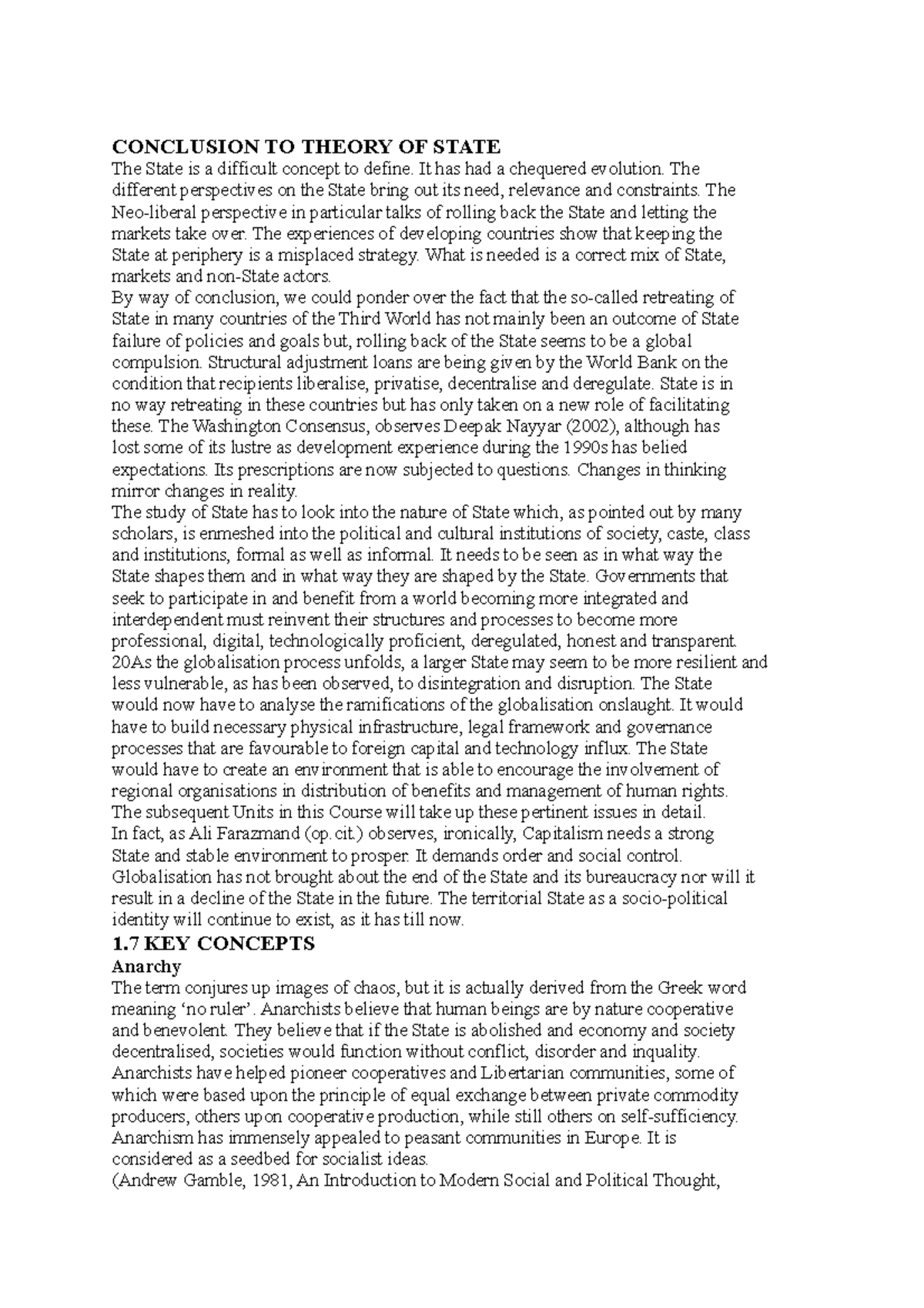 Conclusion to Theory of State: Insights on Governance and Globalization ...