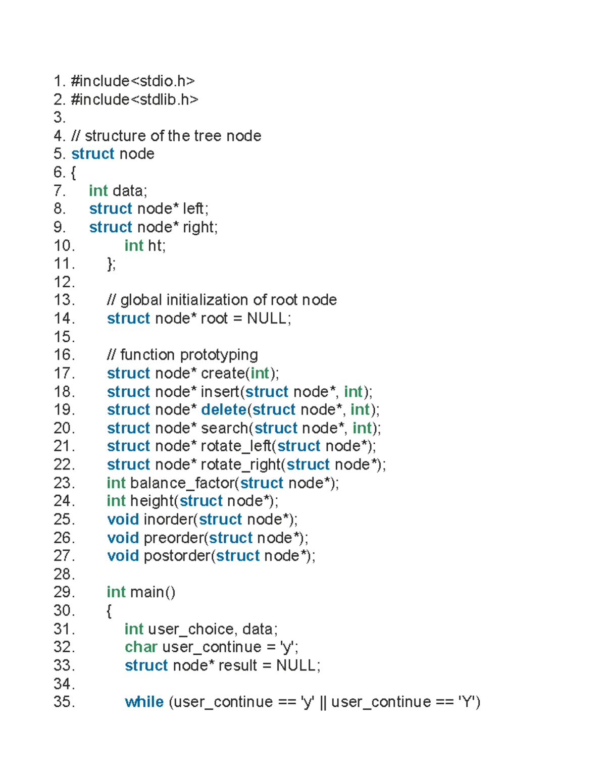 AVL Tree Structure and Operations: A Comprehensive Guide (AVLT) - Studocu