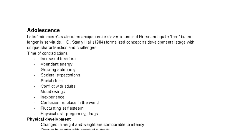 Adolescence PSY 101: Developmental Challenges & Cognitive Growth ...