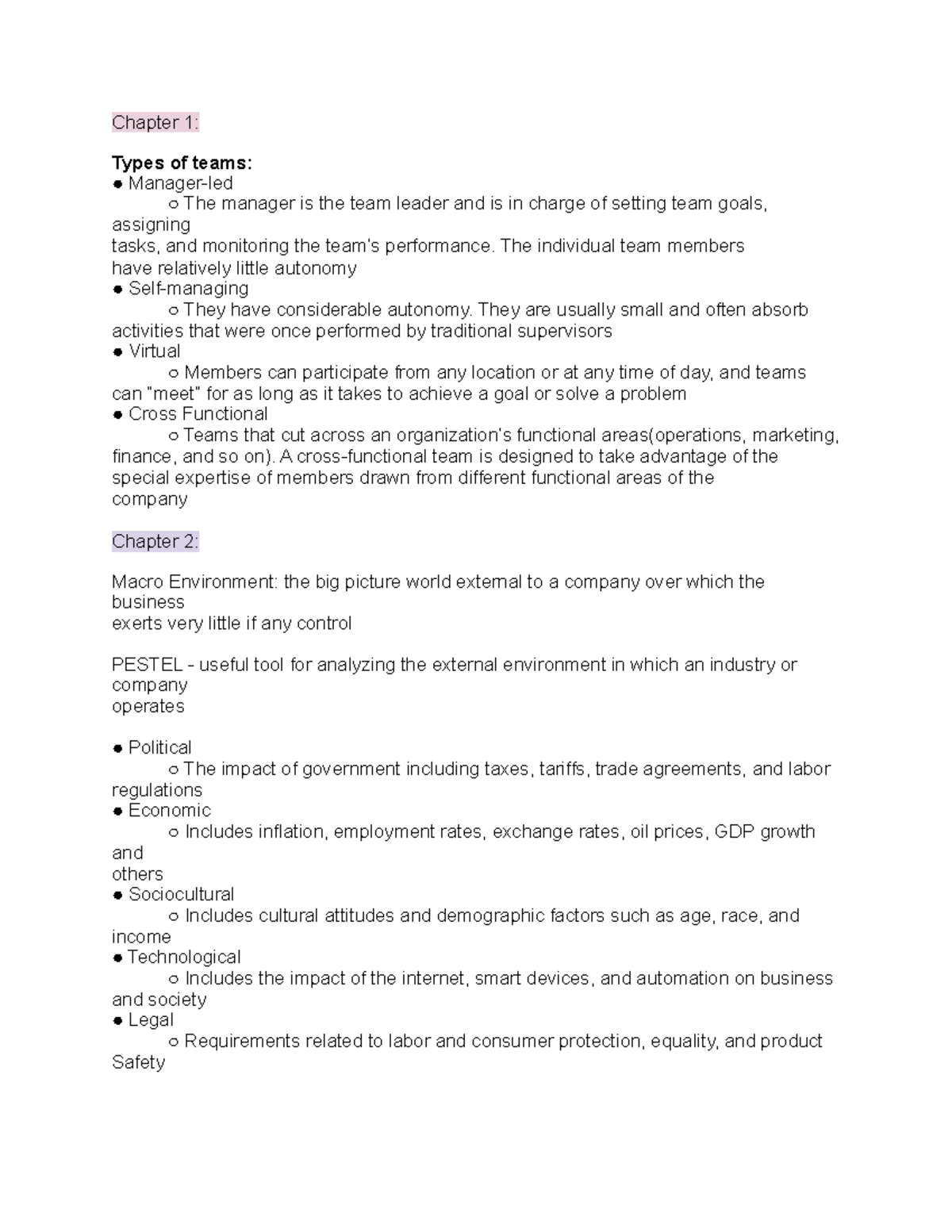 MGT 1104 Exam 2 Comprehensive Study Guide: Key Concepts & Terms - Studocu