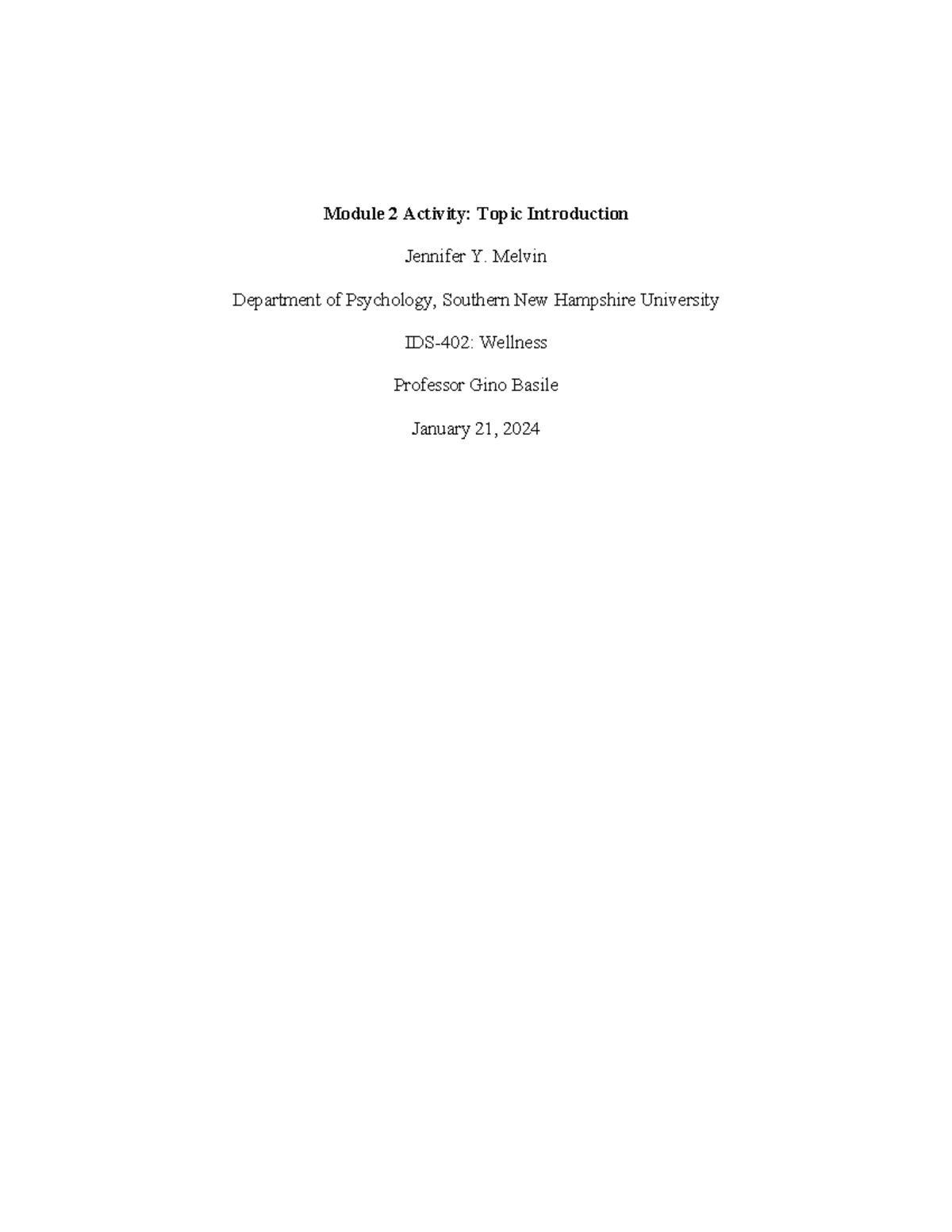 IDS-402 Module 2 Activity: Exploring Autism Spectrum Disorder - Studocu