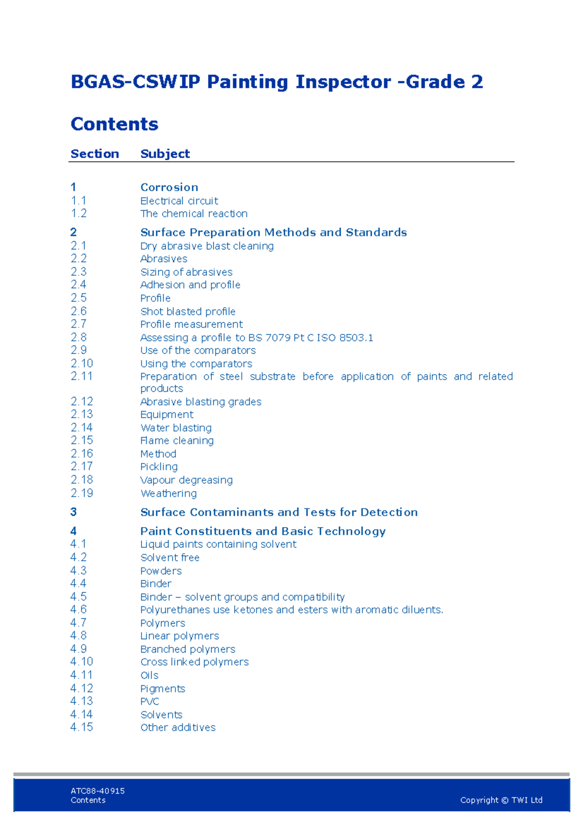 BGAS 2017 Full Guide: Corrosion & Surface Preparation Methods - Studocu