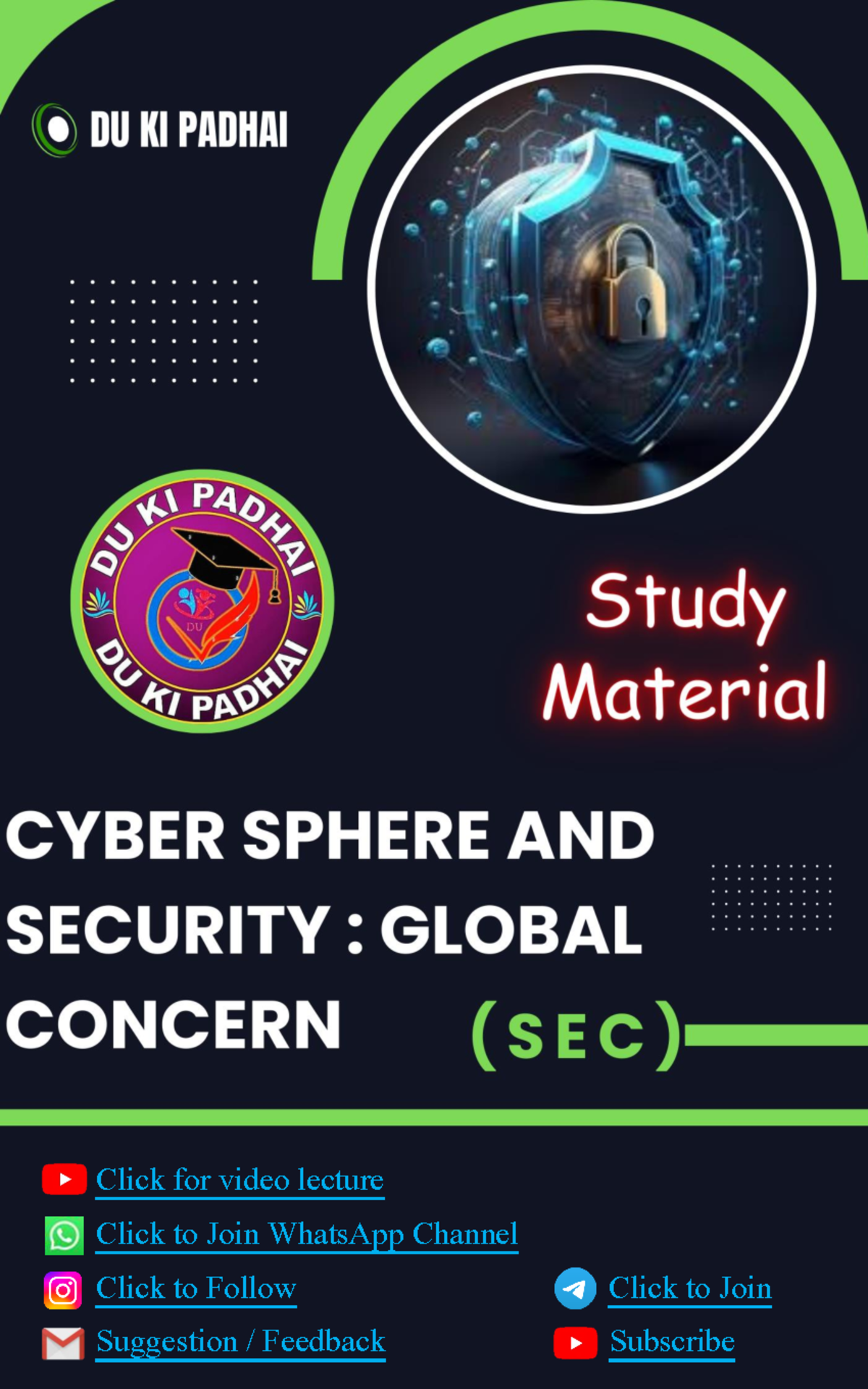 SEC Cyber Sphere & Security Study Material Overview and Key Concepts ...