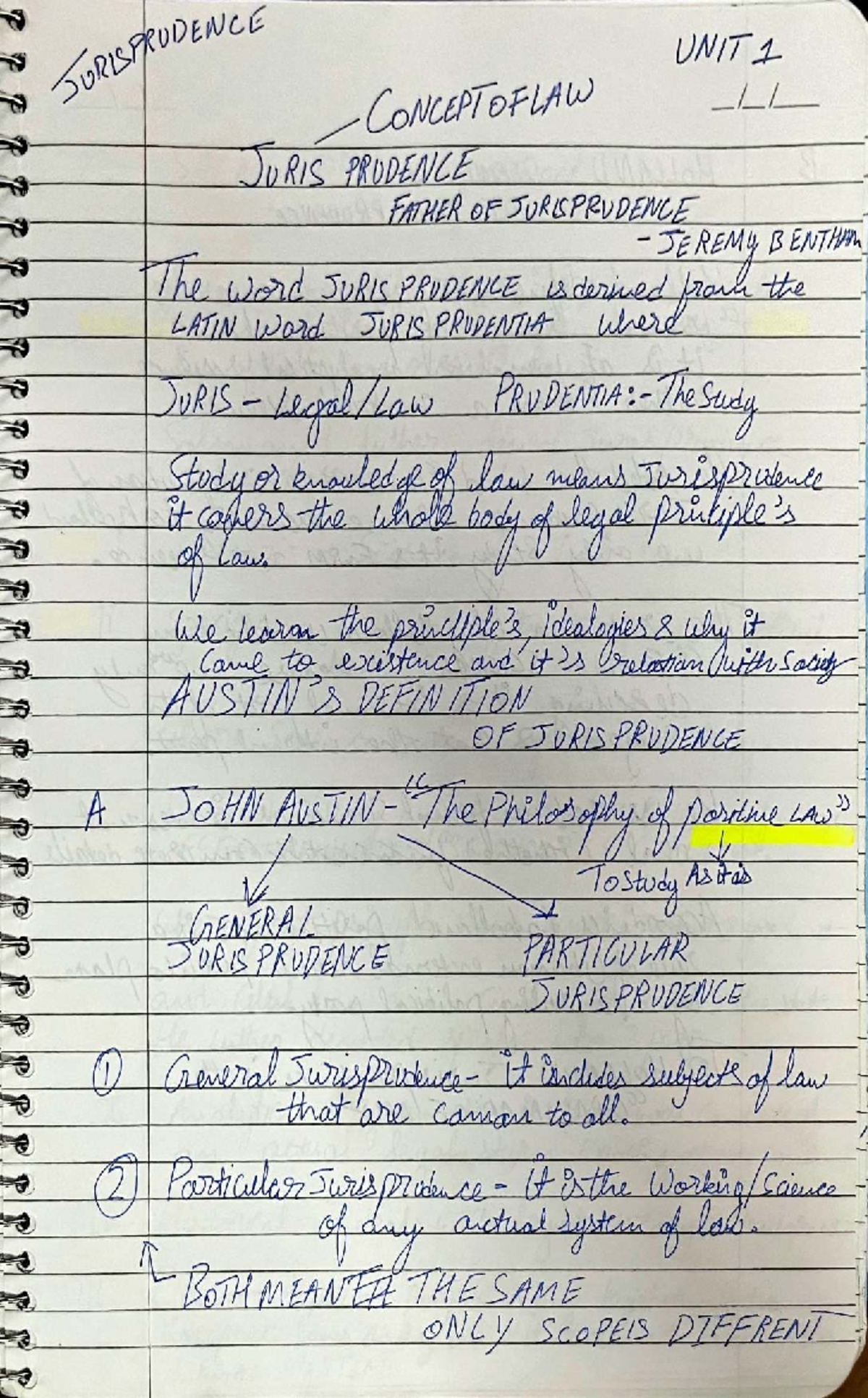 JURIS 101: Comprehensive Notes on Jurisprudence Concepts and Theories ...