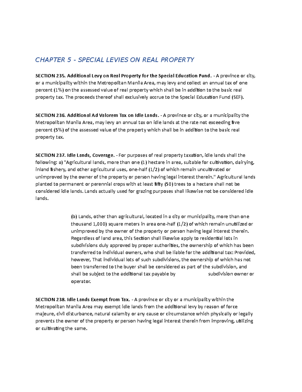 Local and Regional Governance. BOOK2. Title 2. Chapter 5 - CHAPTER 5 ...