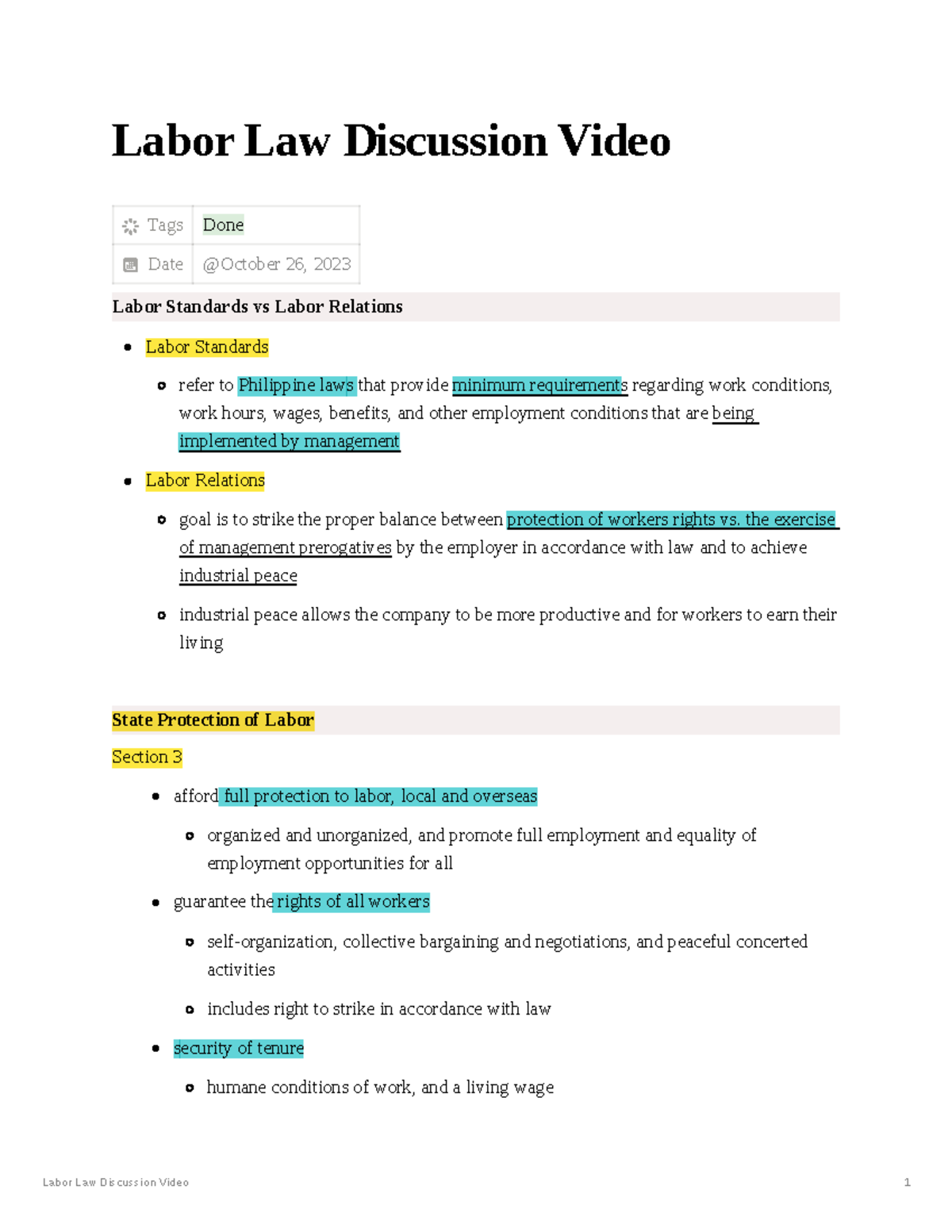 10 Hreap Labor Law Discussion Video - Labor Law Discussion Video Tags ...