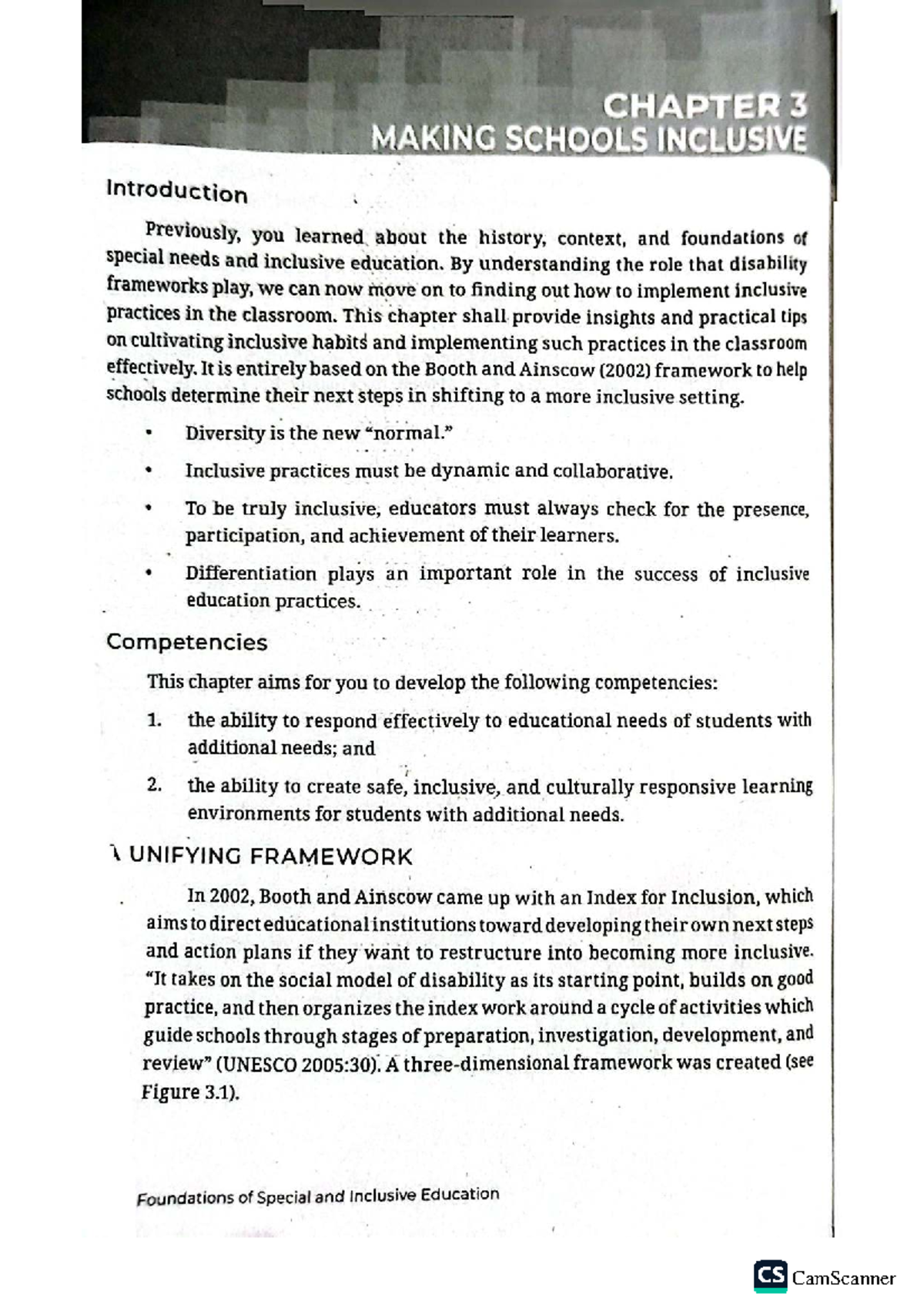 CHAPTER 3: Implementing Inclusive Practices in Education - Studocu