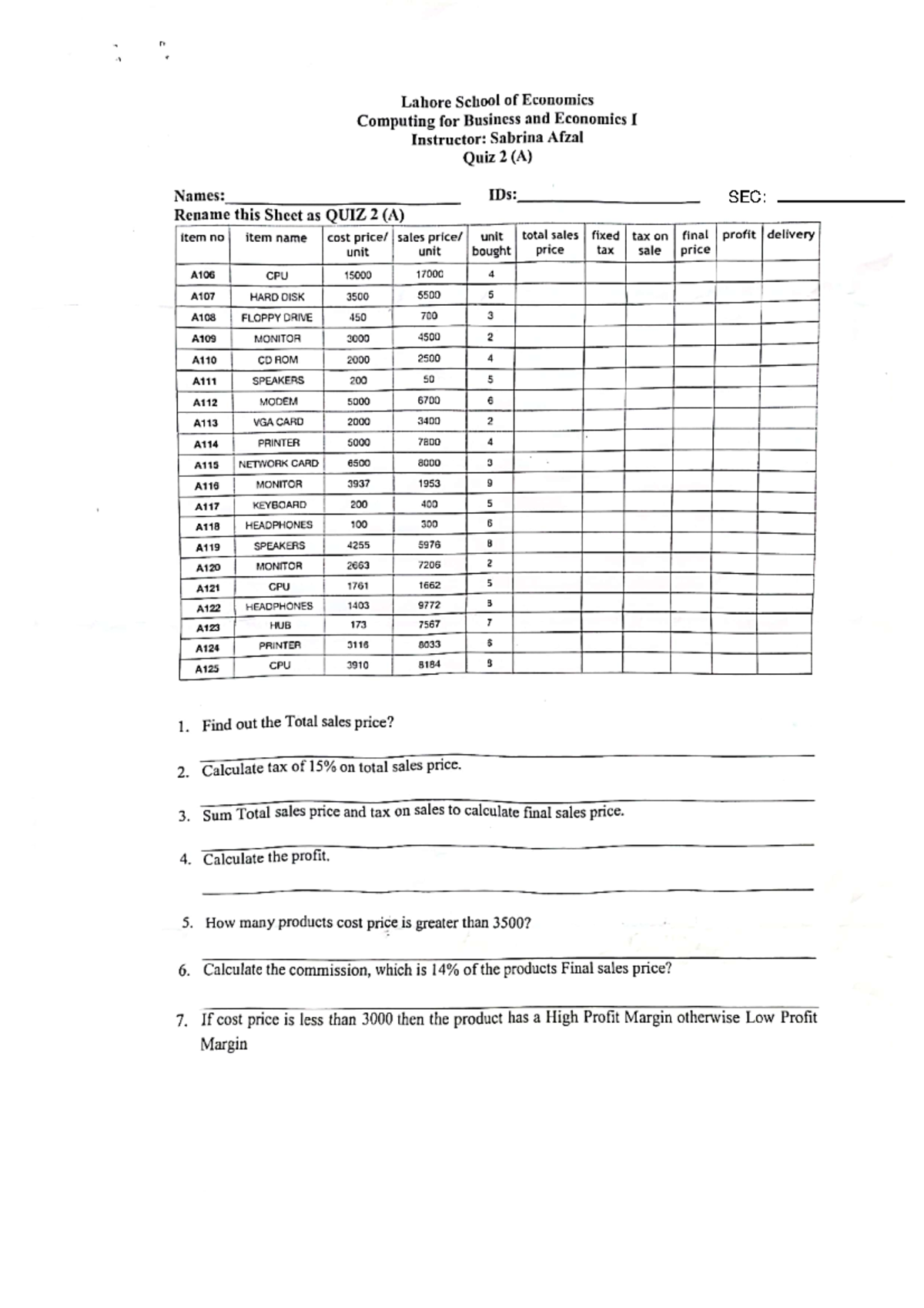 Quiz 2 Study Guide - Key Concepts and Practice - Studocu