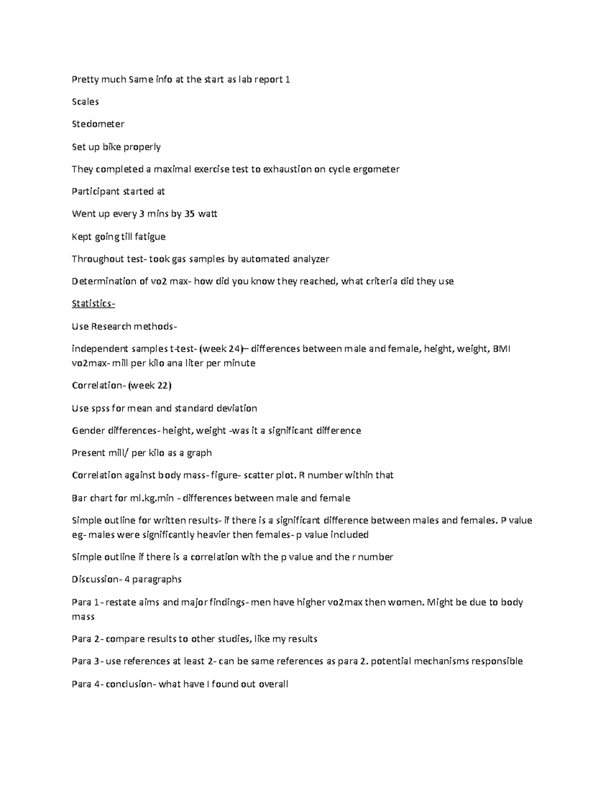 Lab Report Notes - Pretty much Same info at the start as lab report 1 ...