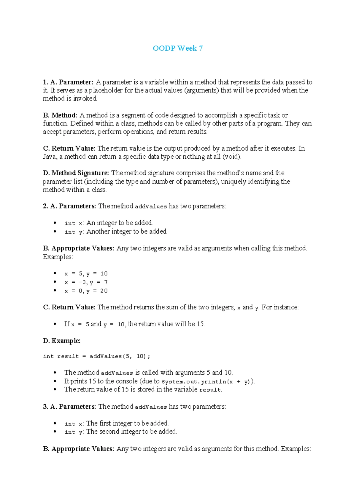 OODP Week 11 Tutorial: Student and Course Class Implementation - Studocu