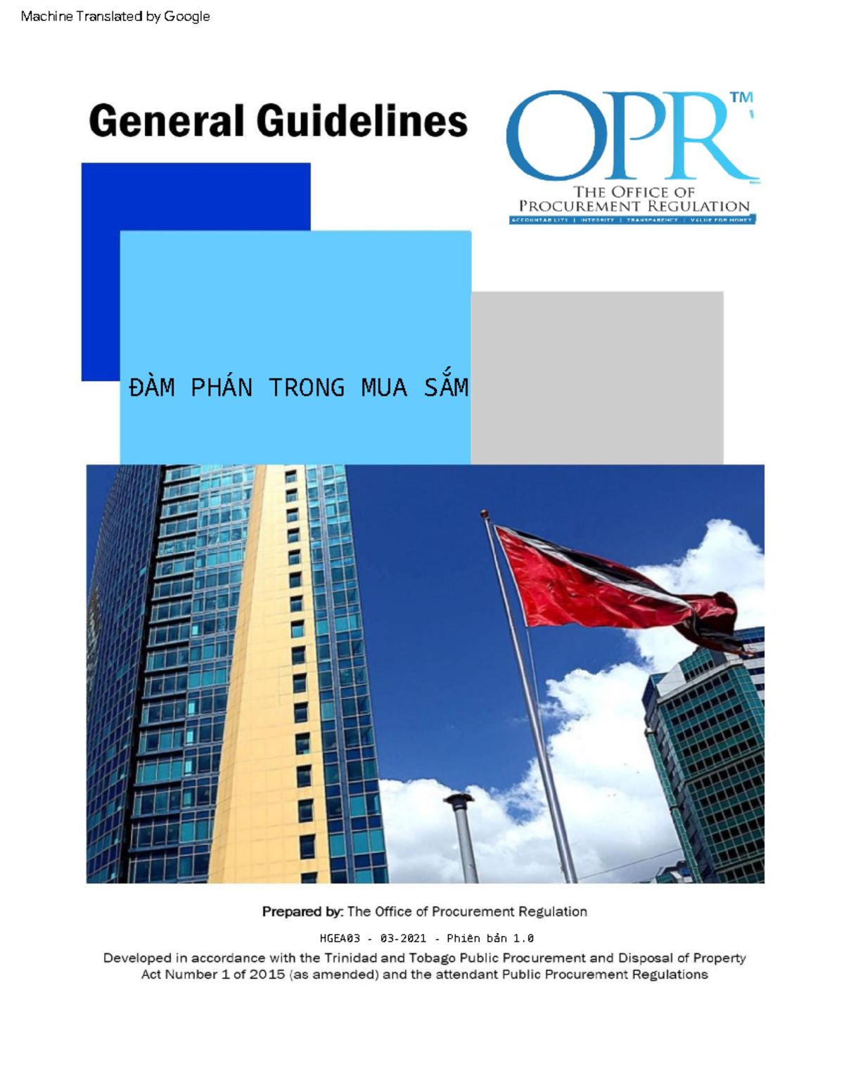 Hướng dẫn Đàm phán Trong Mua Sắm - Cấp Độ 3 (UNDP/CIPS) - Studocu