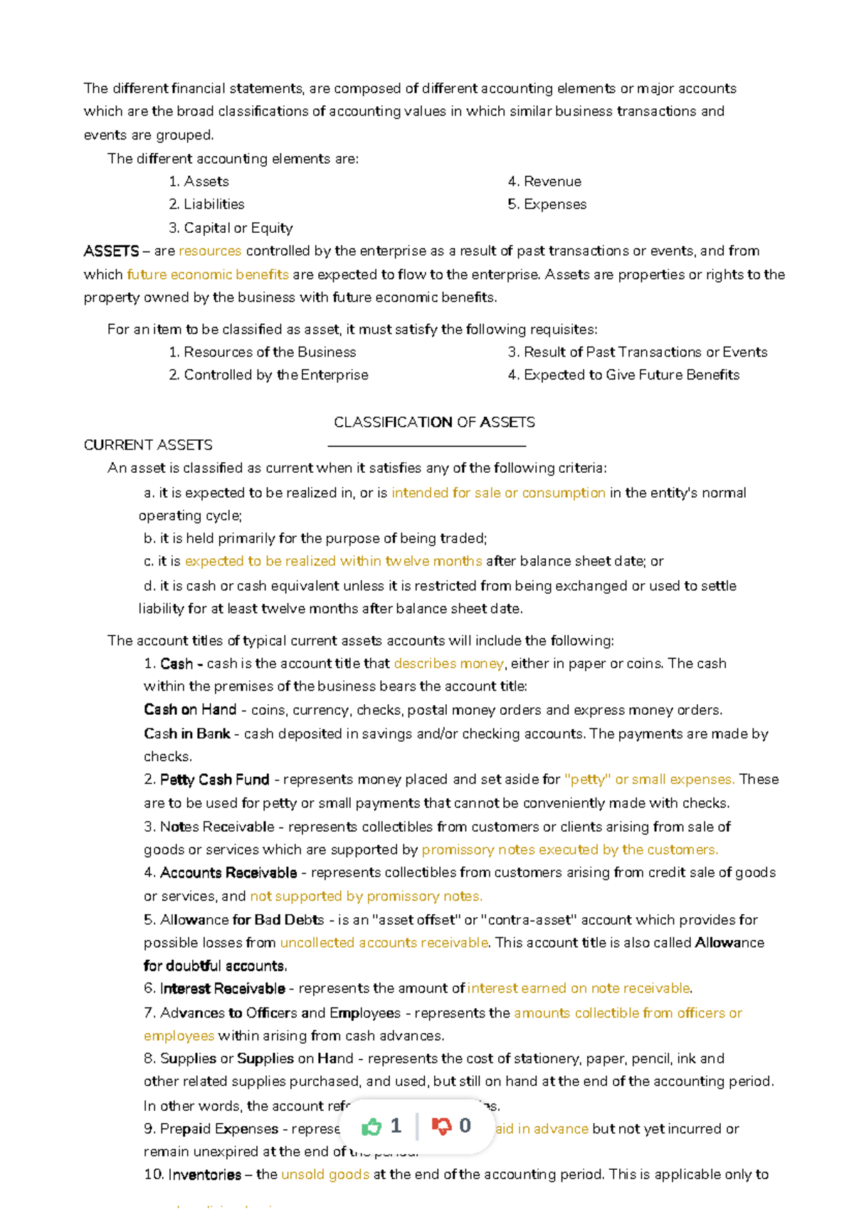 Financial Statements: Assets, Liabilities & Equity Overview - Studocu