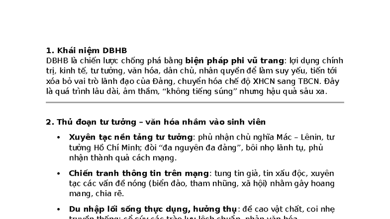 Chiến lược DBHB và Tác động đến Sinh viên Việt Nam: Giải pháp Phòng ...