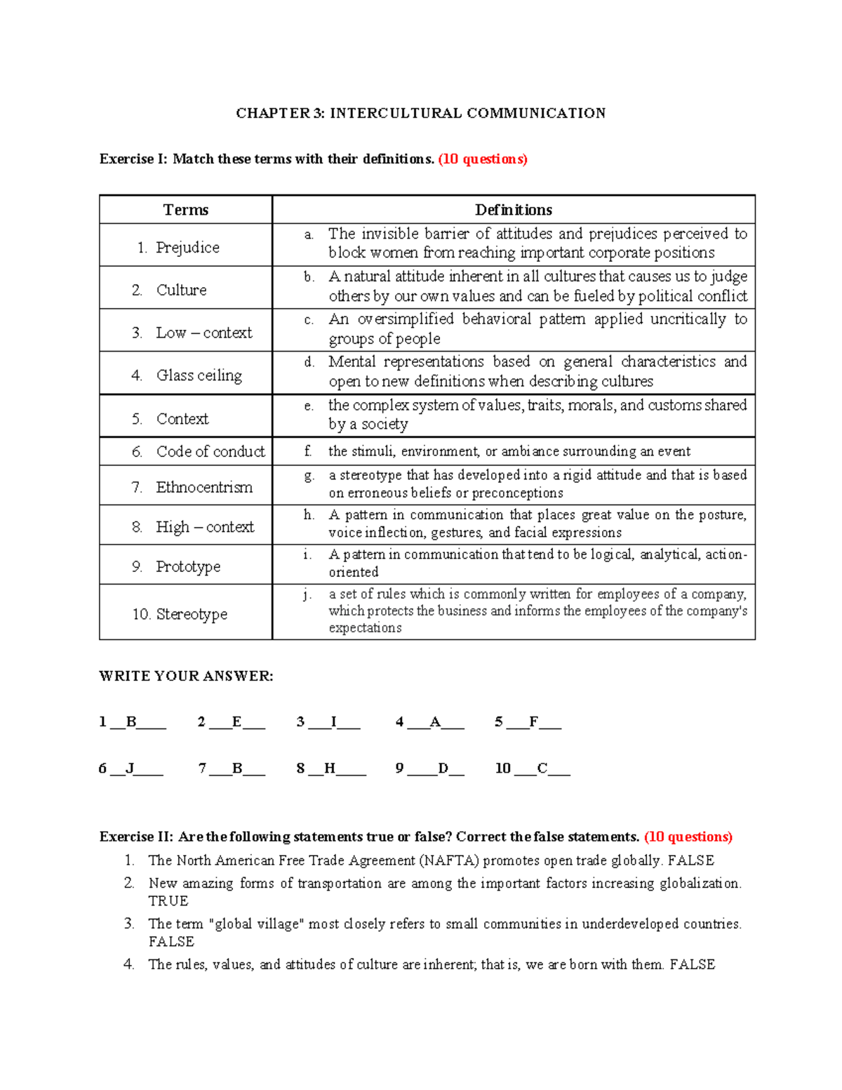 Chapter 3 - Understanding Intercultural Communication Concepts - Studocu
