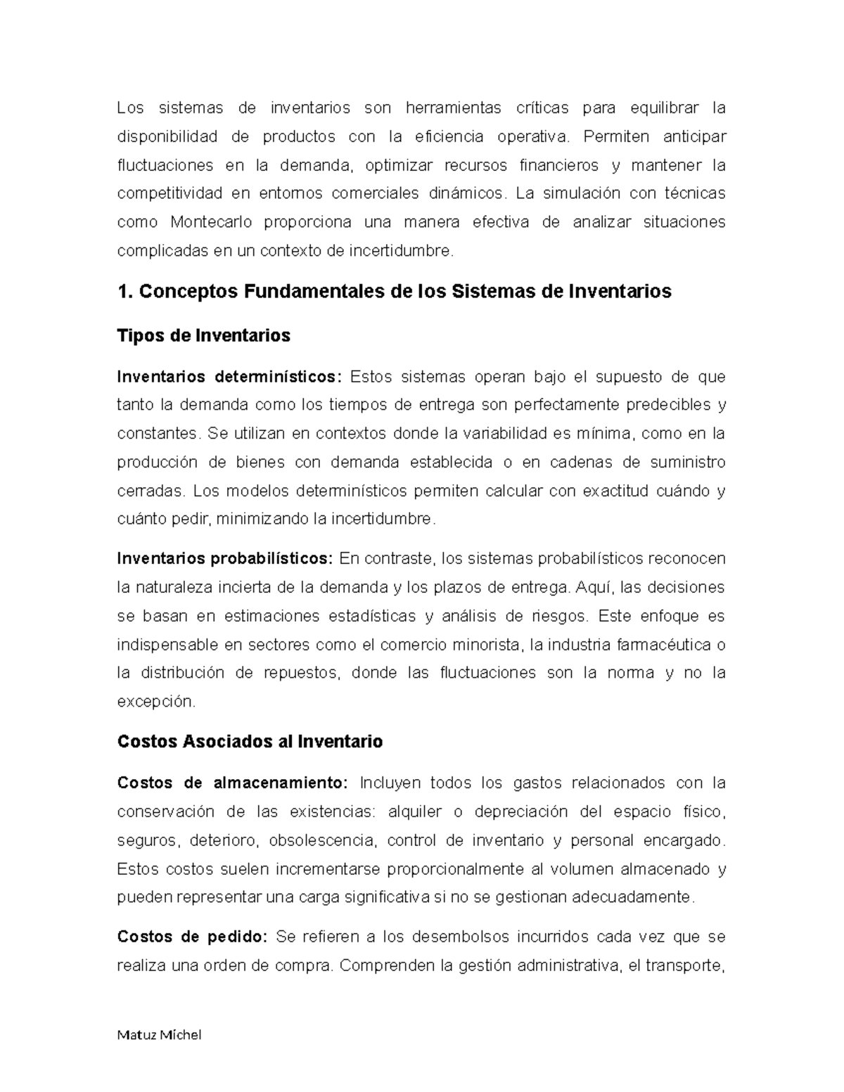 Sistema de Inventarios: Análisis y Simulación en Python - Studocu