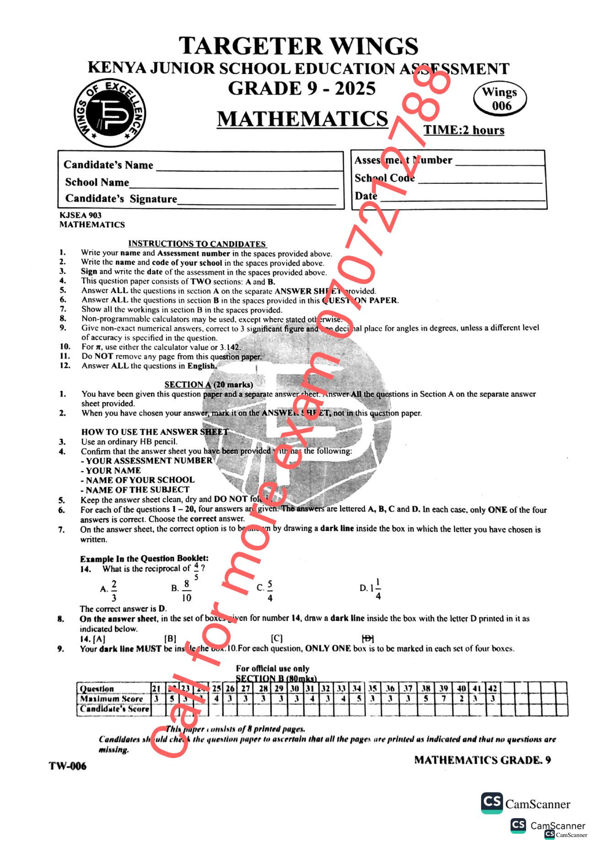 targeter-wings-kenya-grade-9-mathematics-assessment-2025-studocu