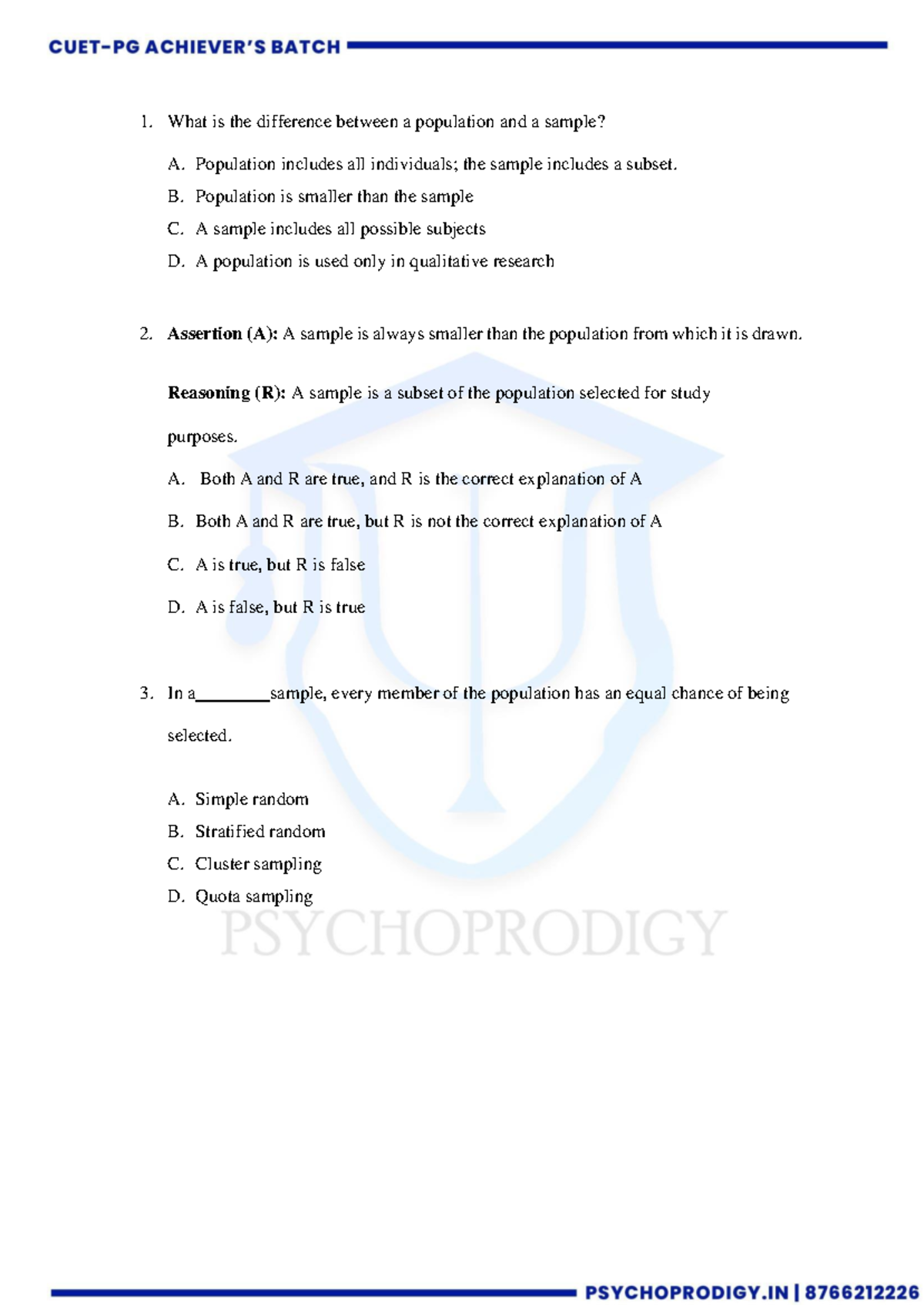 Statistics Week 3: Understanding Population vs. Sample and Sampling ...