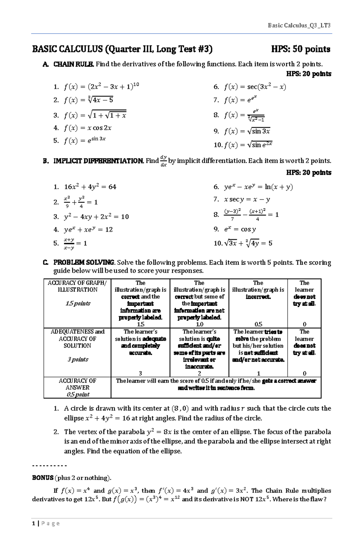 Basic-CALC Q3 LT3-2 - CALCULUS NOTES - Basic Calculus_Q3_LT 1 | P a g e ...
