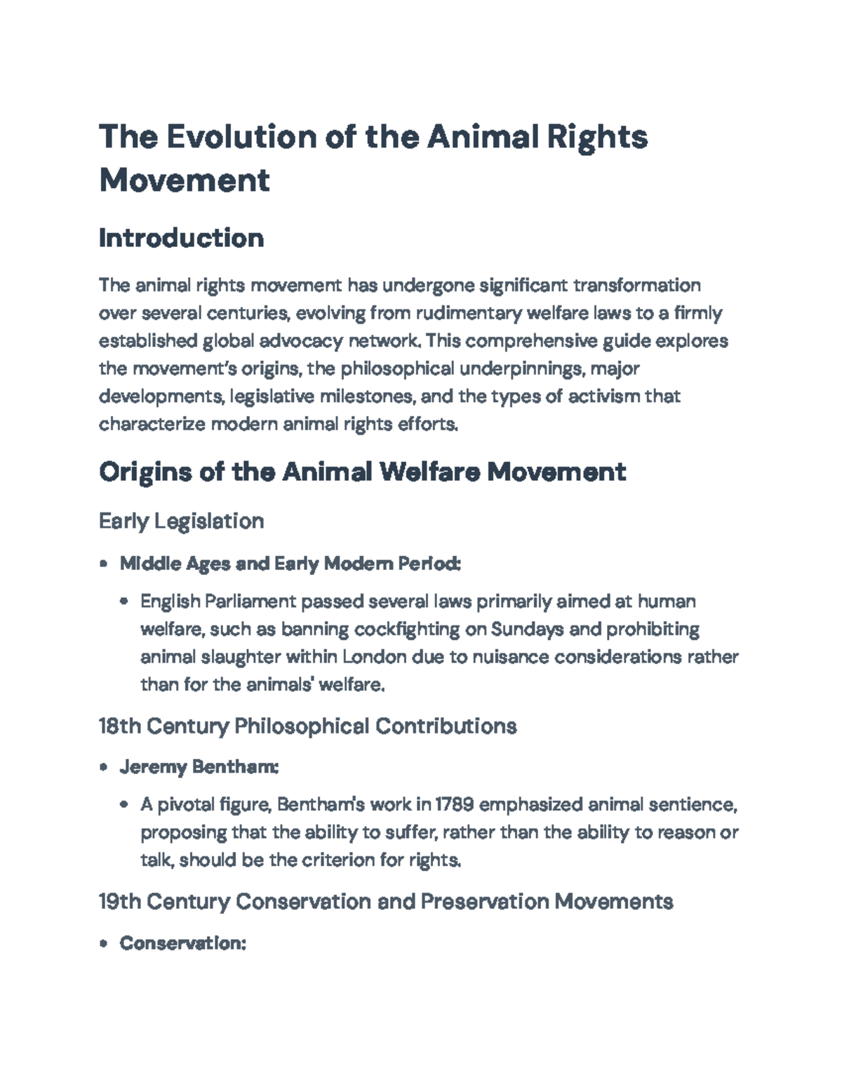 The Evolution of the Animal Rights Movement: History and Activism - The ...