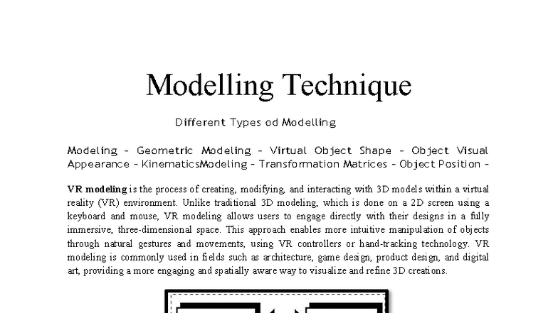 Modelling techniques - good - Modelling Technique Different Types od ...