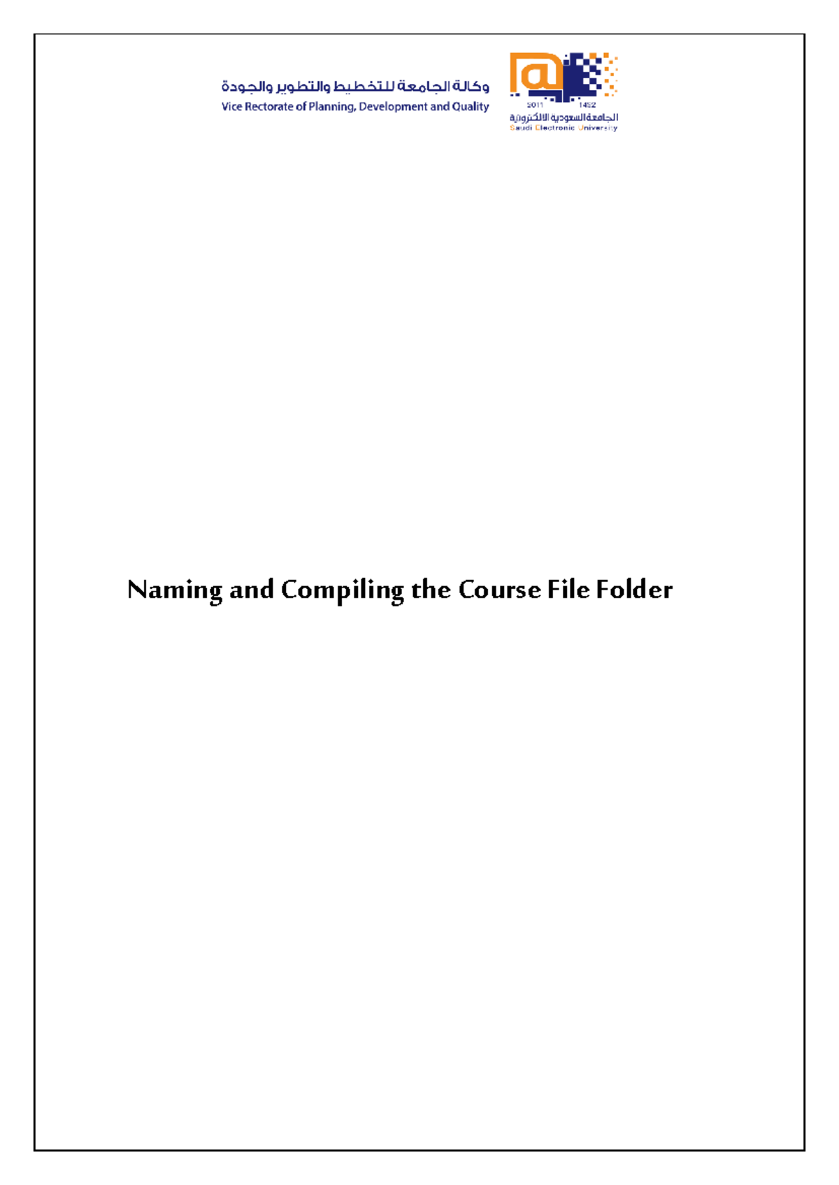 IT242 Course File Preparation and Organization Guide - Studocu
