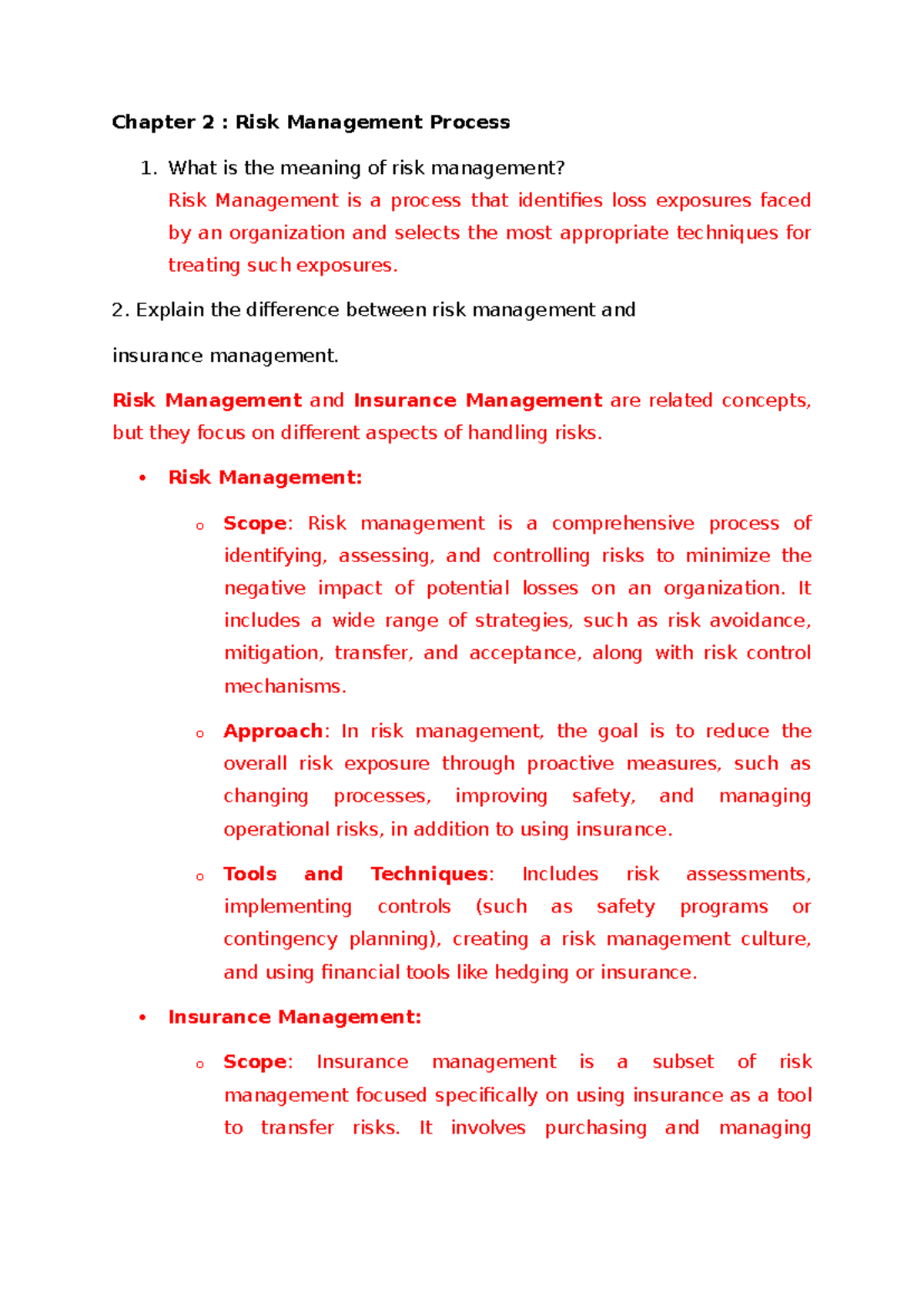 Chapter 2 - Understanding Risk Management & Its Objectives in Detail ...