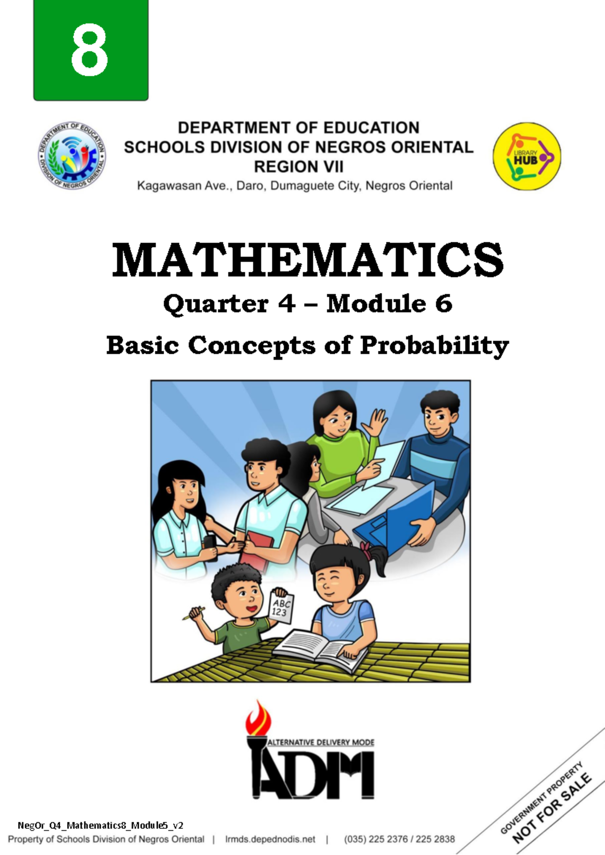 Math 8 Q4 Module 6 - you can read and copy notes here - 8 MATHEMATICS ...