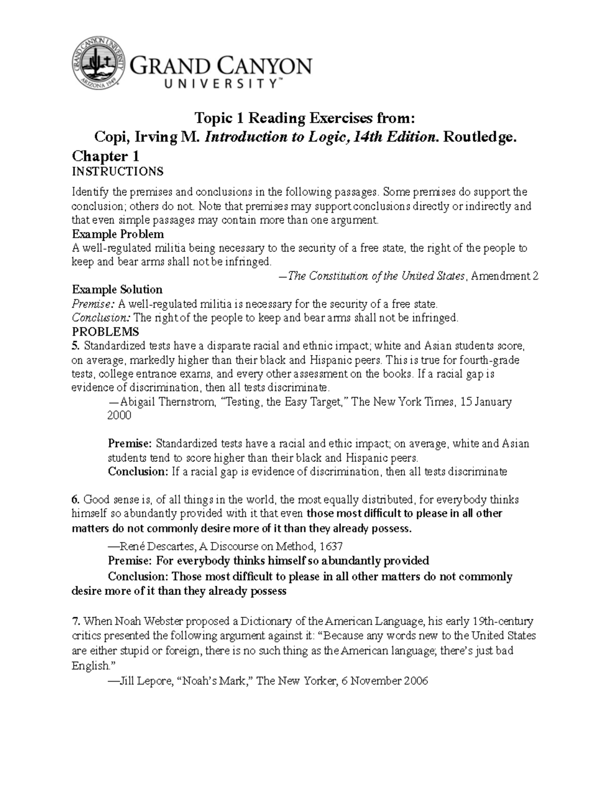 COM362-T4 Reading Exercises - Topic 4 Reading Exercises from