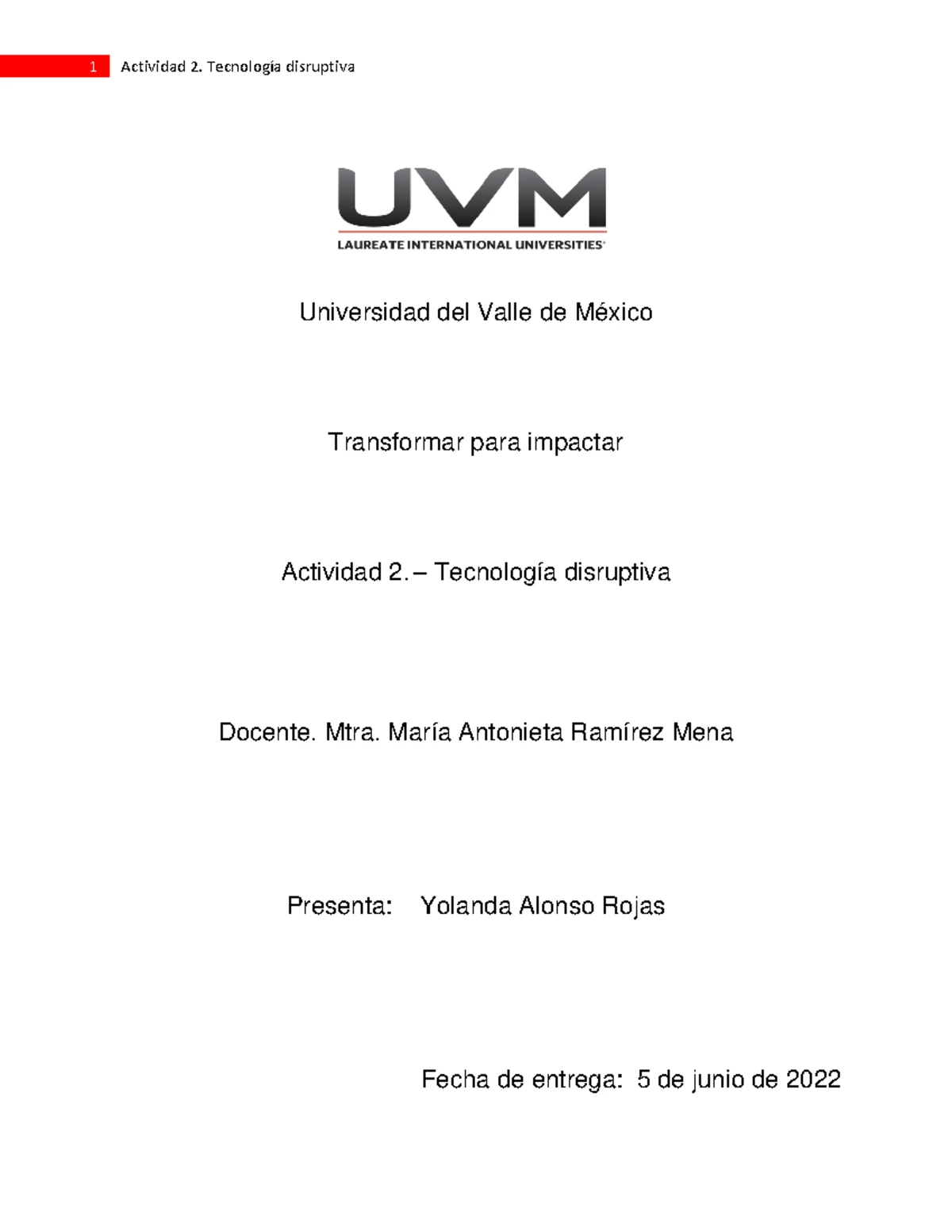 A2 OGMC TI - tarea - Transformar para impactar - Actividad 2 ...