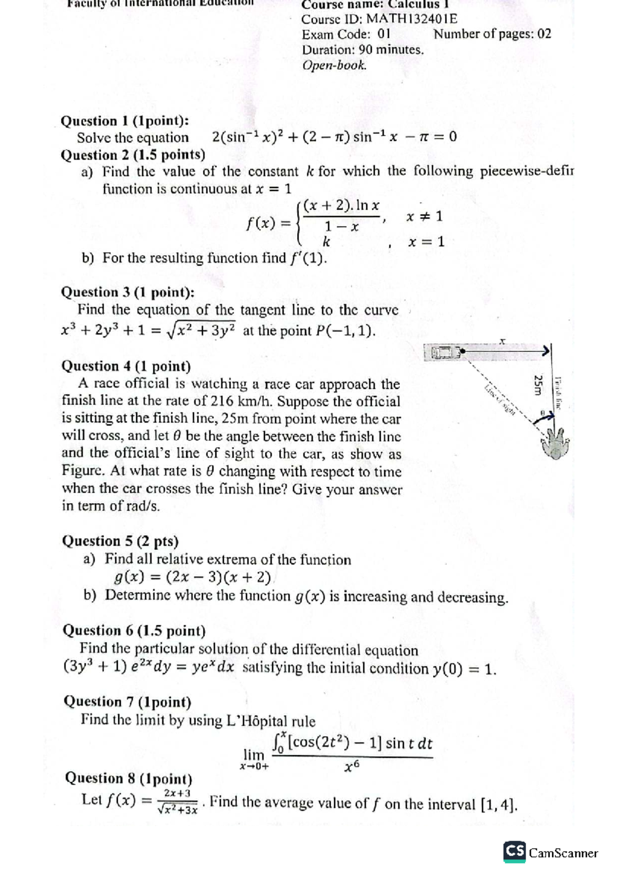 Cal-I Combined Notes: Thật Sự Ri Analysis - Studocu