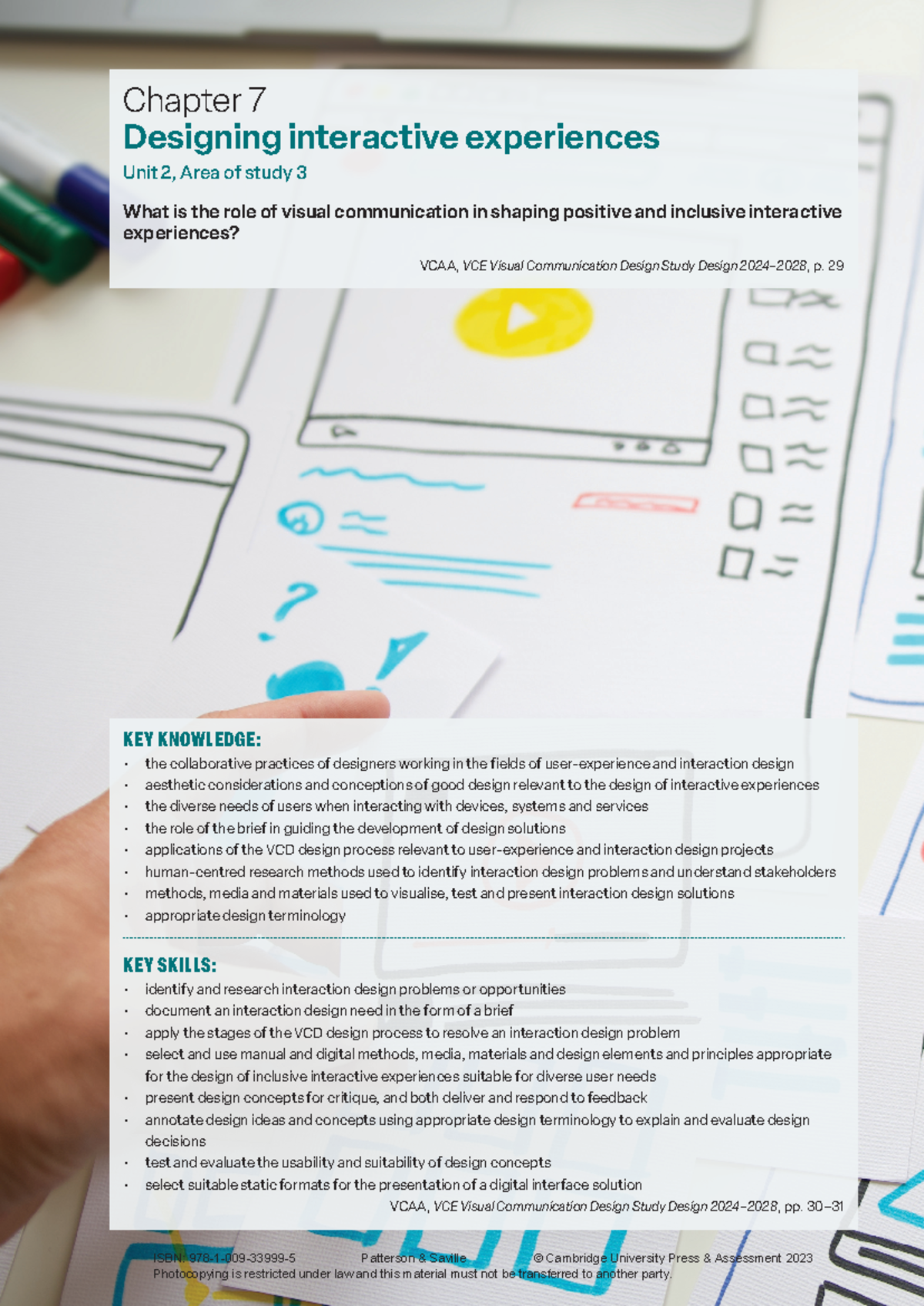 Viscomm 3ed Ch07 - Designing Interactive Experiences in VCD - Studocu