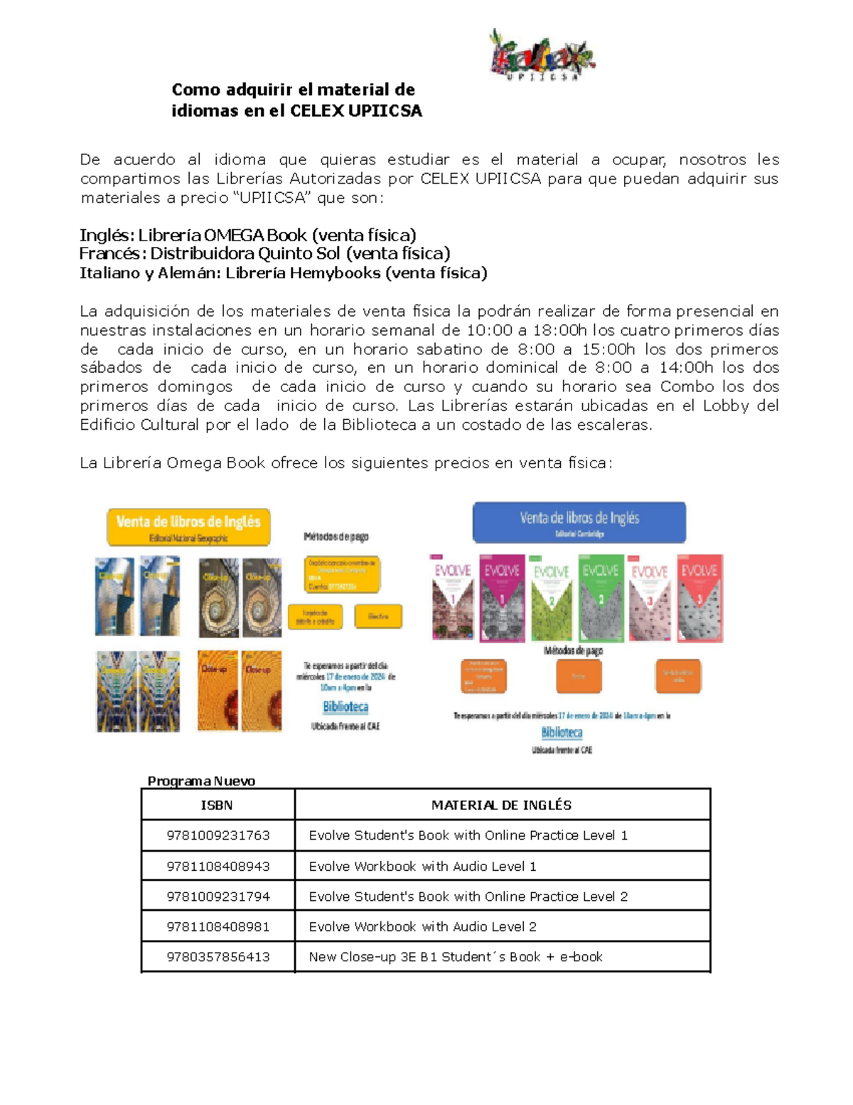 Listado de libros por idioma 2024 nuevo - Como adquirir el material de ...