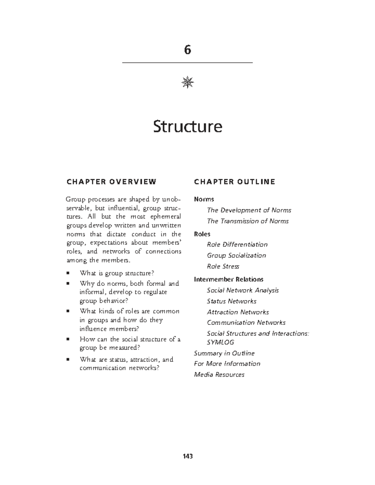 Chapter Overview: Group Structures and Norms - Studocu