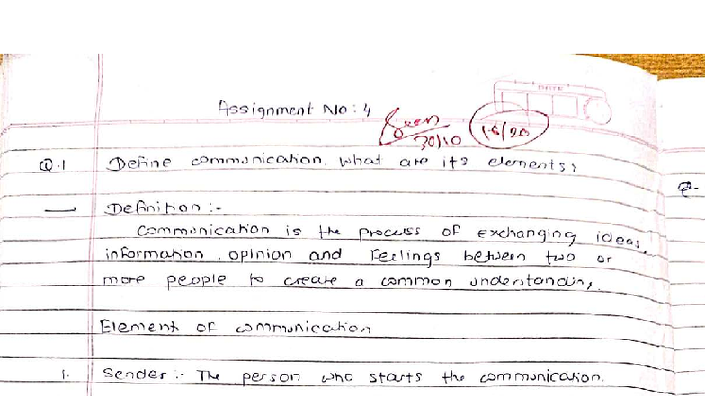 DITTE Assignment No: 4 - Communication Elements & Leadership Styles ...
