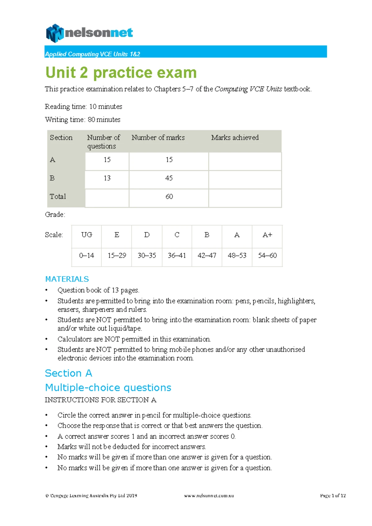 Unit 3 Business Management June 2025 Trial Exam Guide - Studocu