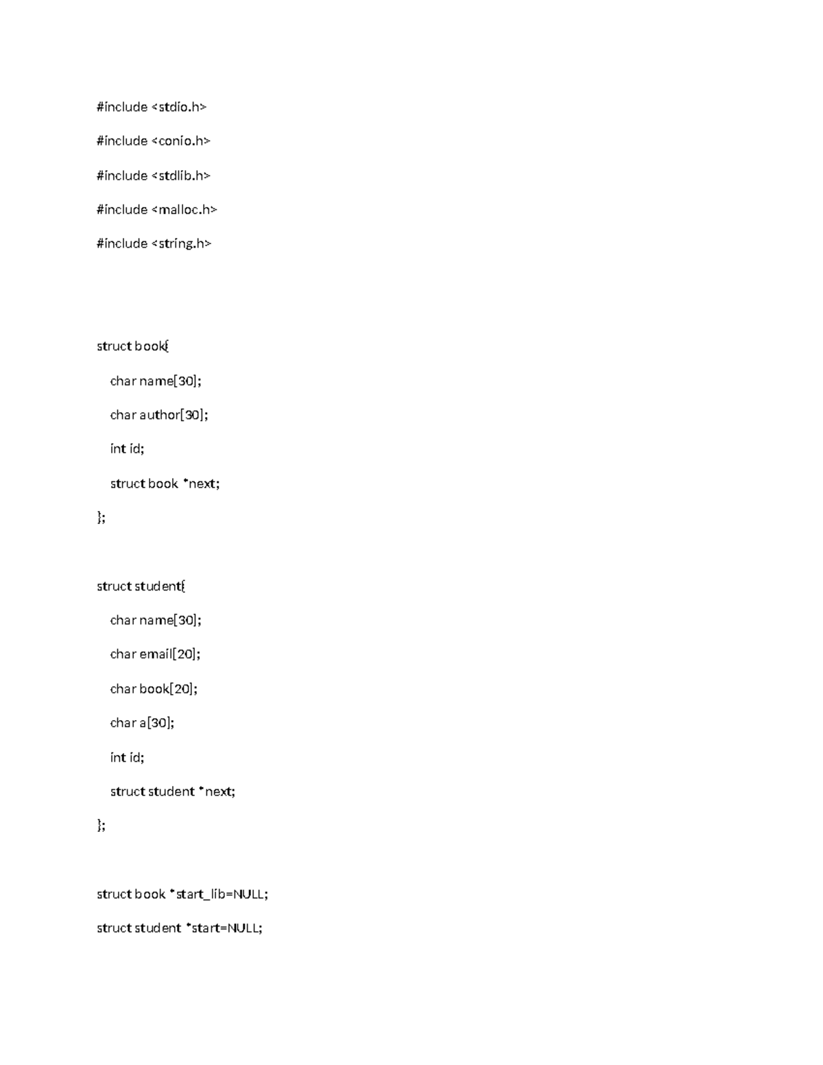 Library Project: C Programming Structures & Algorithms (Final Exam ...