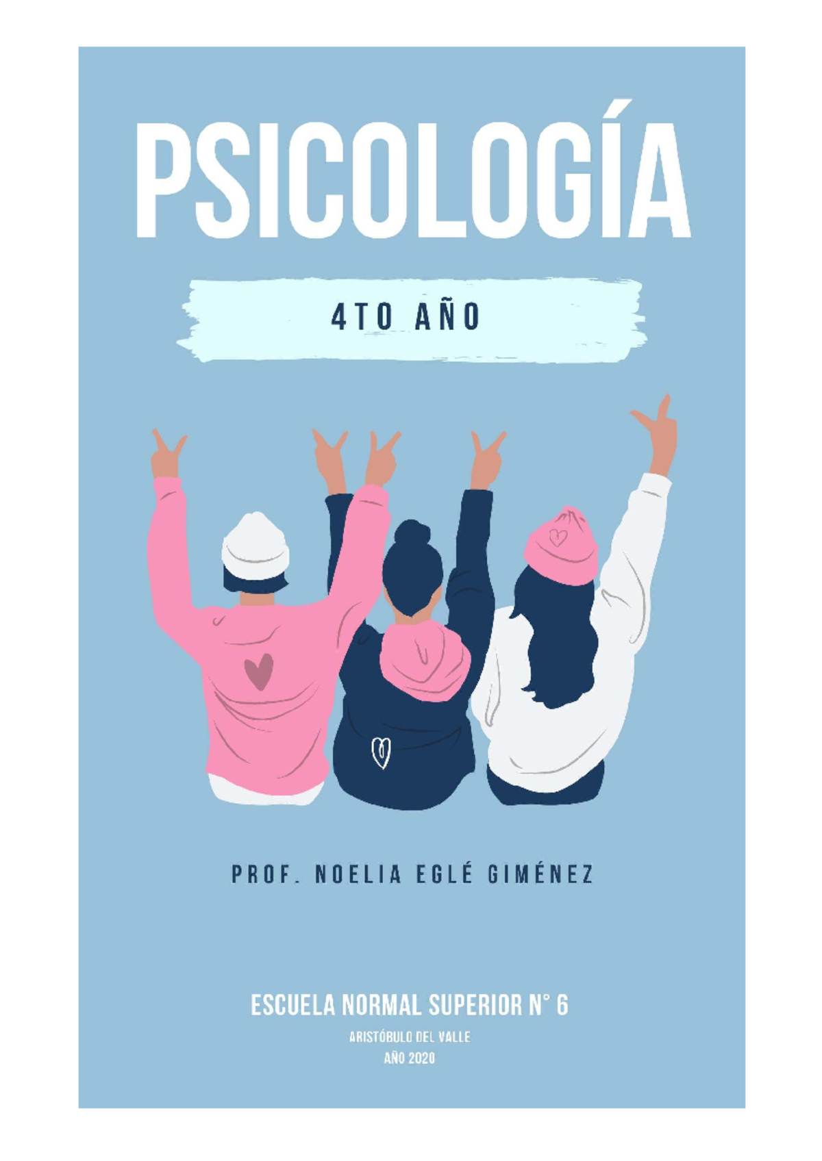 Cuadernillo de Psicología 4to Año - Prof. Noelia E. Giménez - Document Preview