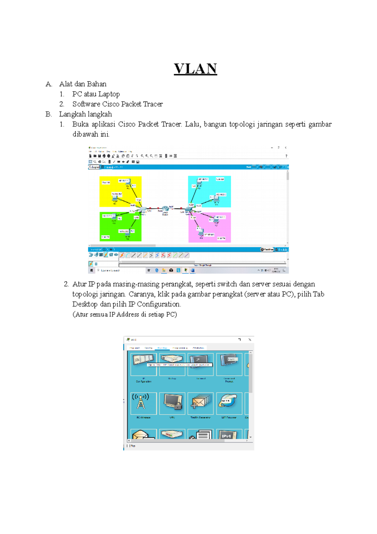 VLAN Configuration Guide Using Cisco Packet Tracer (VLAN) - Studocu
