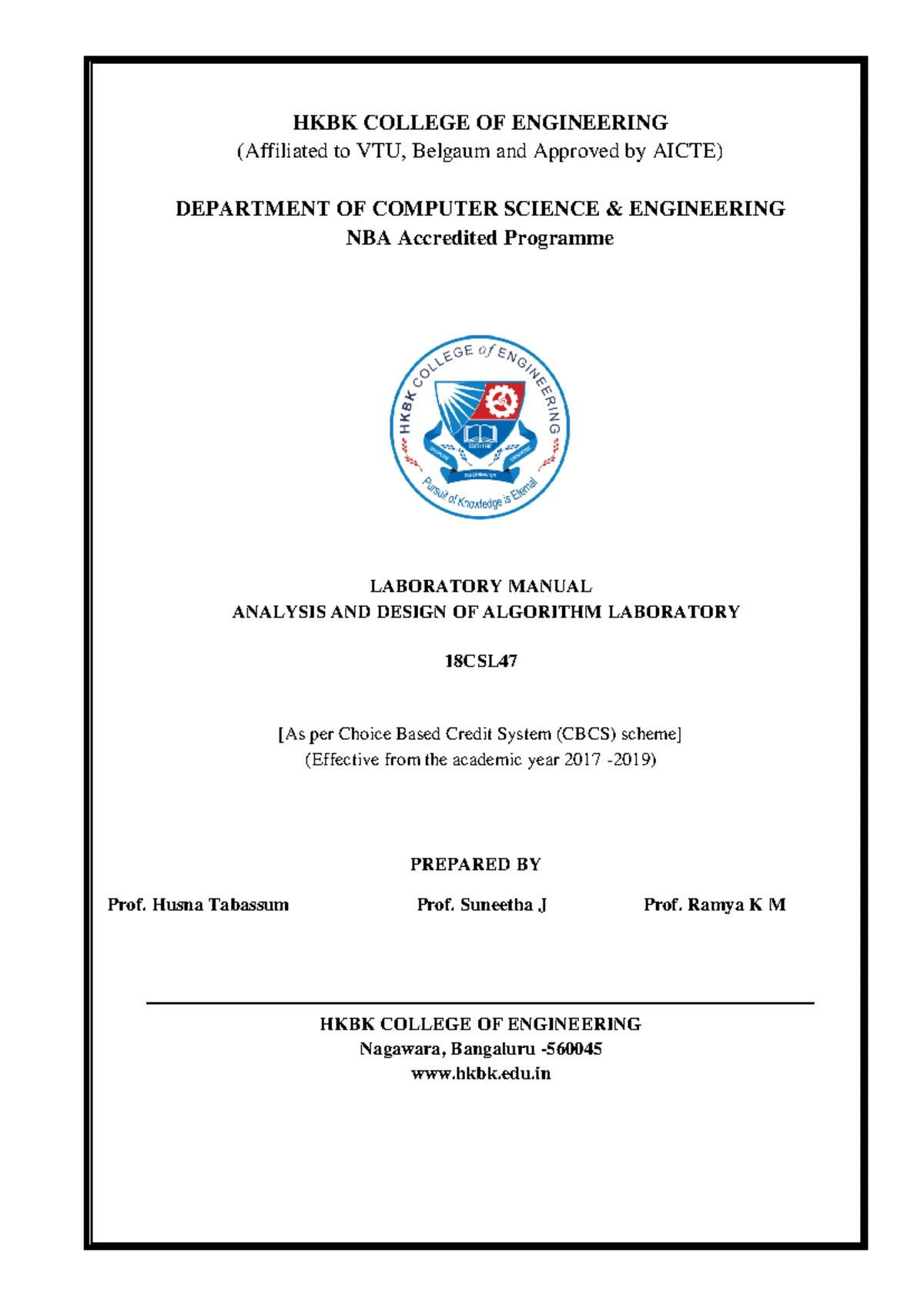 DATA Structures Laboratory New - Module - 1 Array Implementation ...