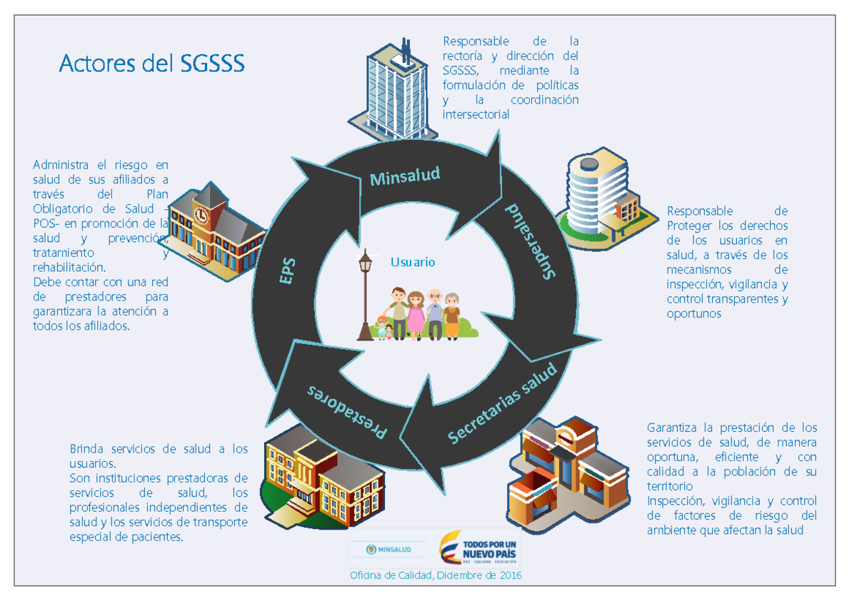 Actores del SGSSS: Análisis de Responsabilidades y Funciones - Studocu