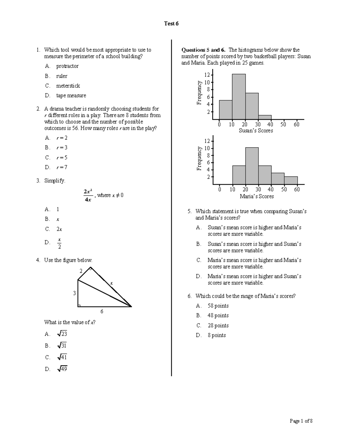 Test 6 Practice Exam with Answers for Review and Preparation - Studocu