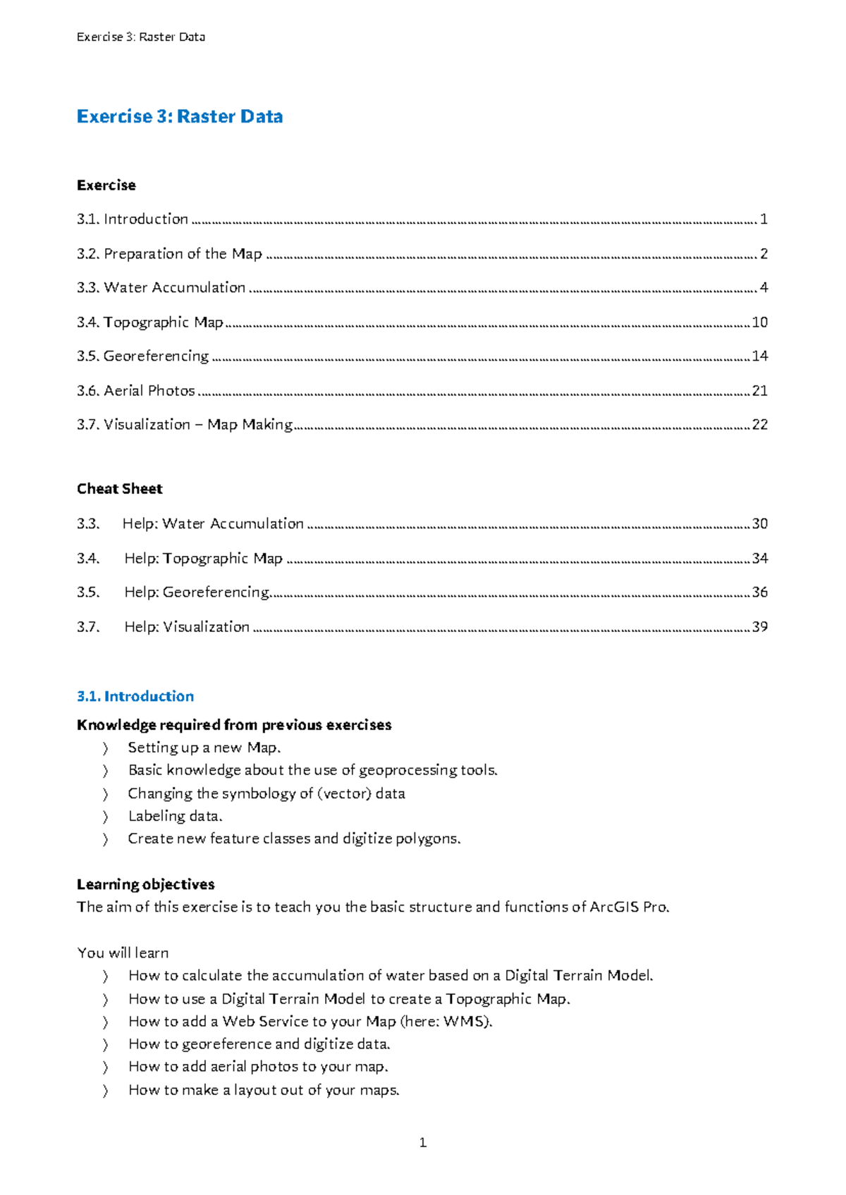 GIS Exercise 3 - Instructions for an assignment in GIS - Exercise 3 ...