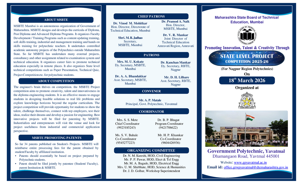Final MSBTE Project Competition 2025-26 (Nagpur Region) - Studocu